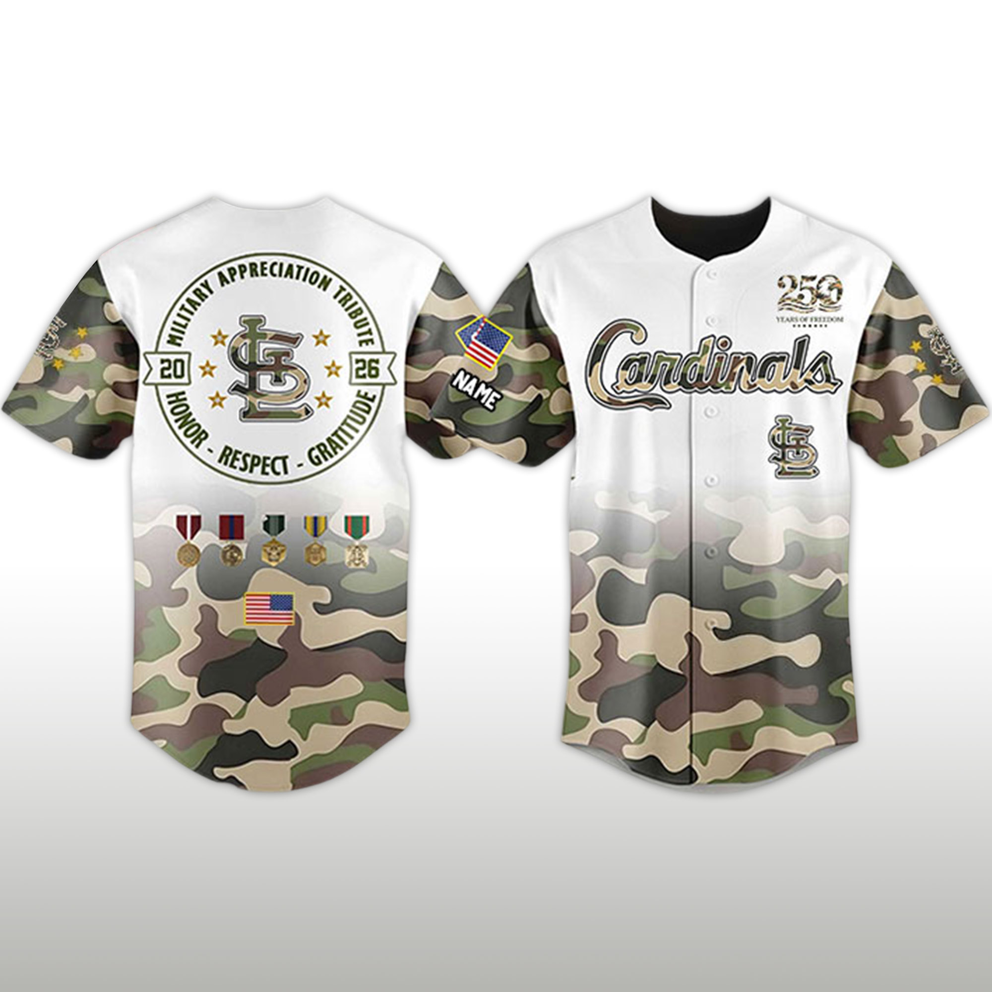 Cardinals 2026 Military Appreciation Tribute Jersey 2 Cardinals 2026 Military Appreciation Tribute Jersey 2