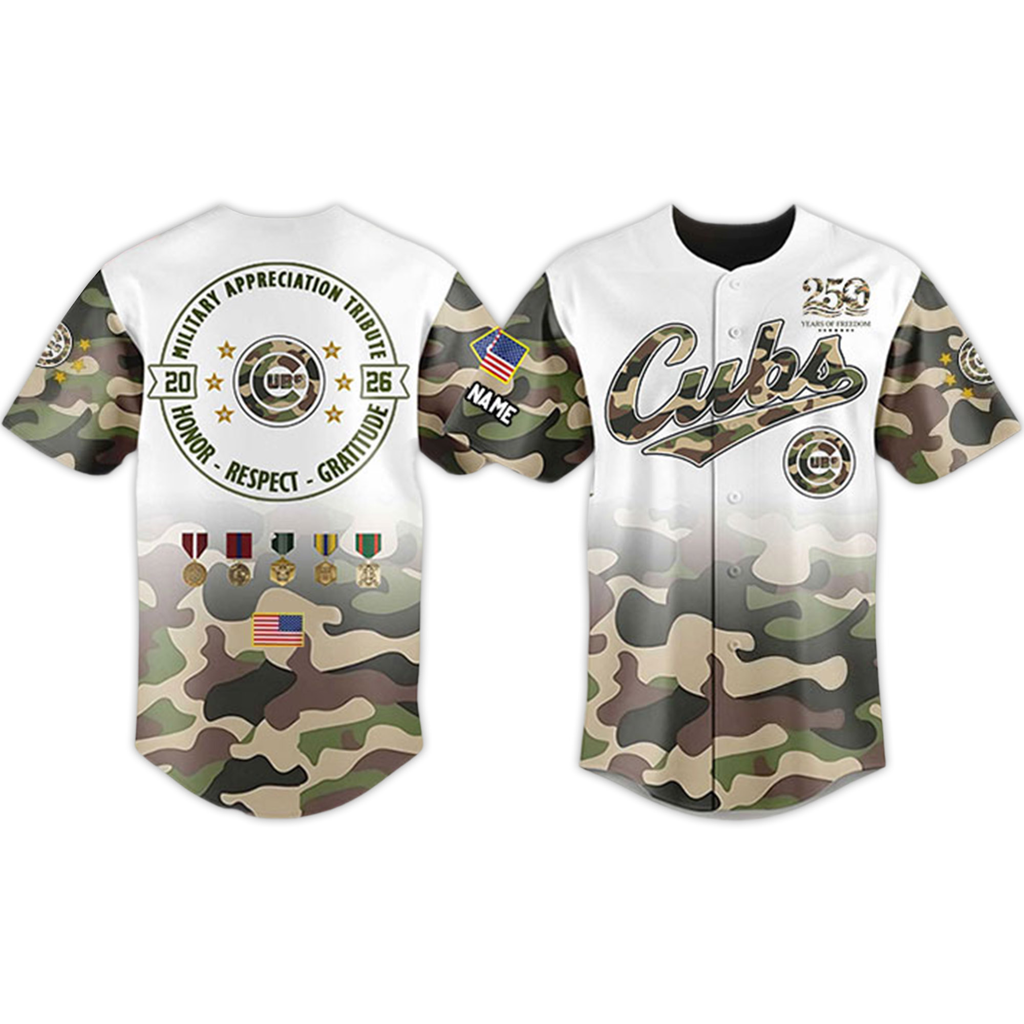 Cubs 2026 Military Appreciation Tribute Jersey Cubs 2026 Military Appreciation Tribute Jersey