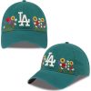 Dodgers Floral Dark Green 2026 Hat (1)