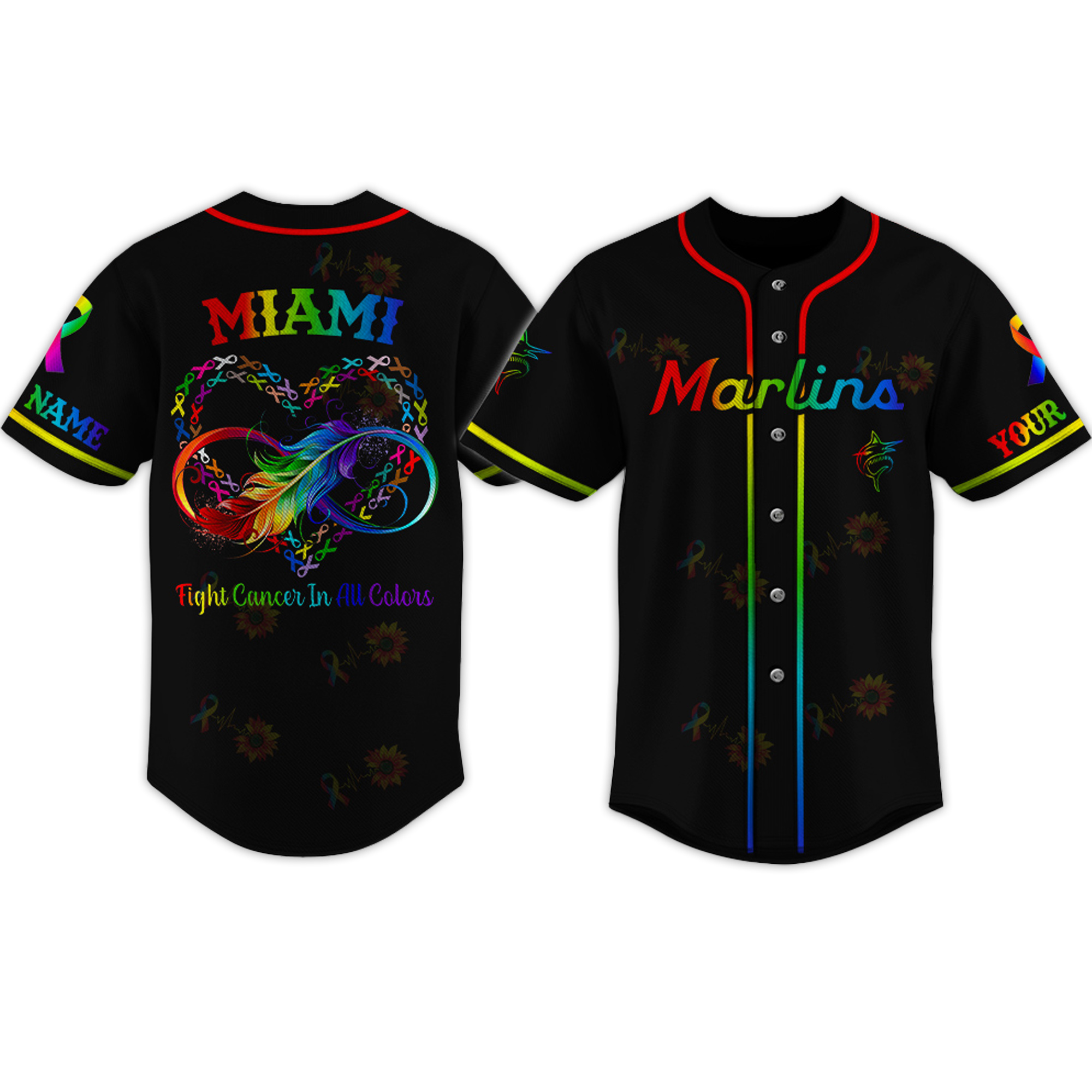 Marlins Cancer Awareness Month 2026 Personalized Jersey Marlins Cancer Awareness Month 2026 Personalized Jersey