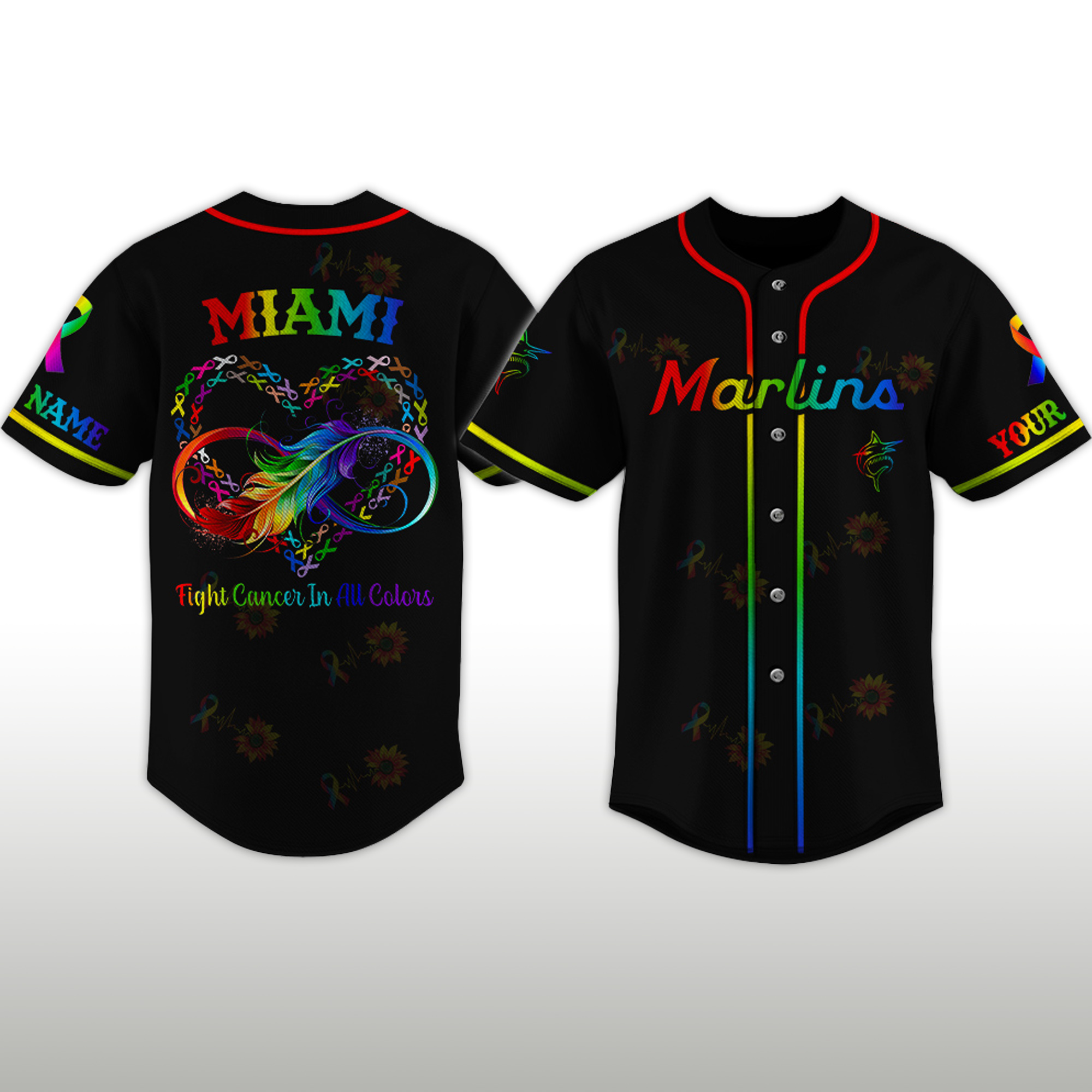 Marlins Cancer Awareness Month 2026 Personalized Jersey 2 Marlins Cancer Awareness Month 2026 Personalized Jersey 2
