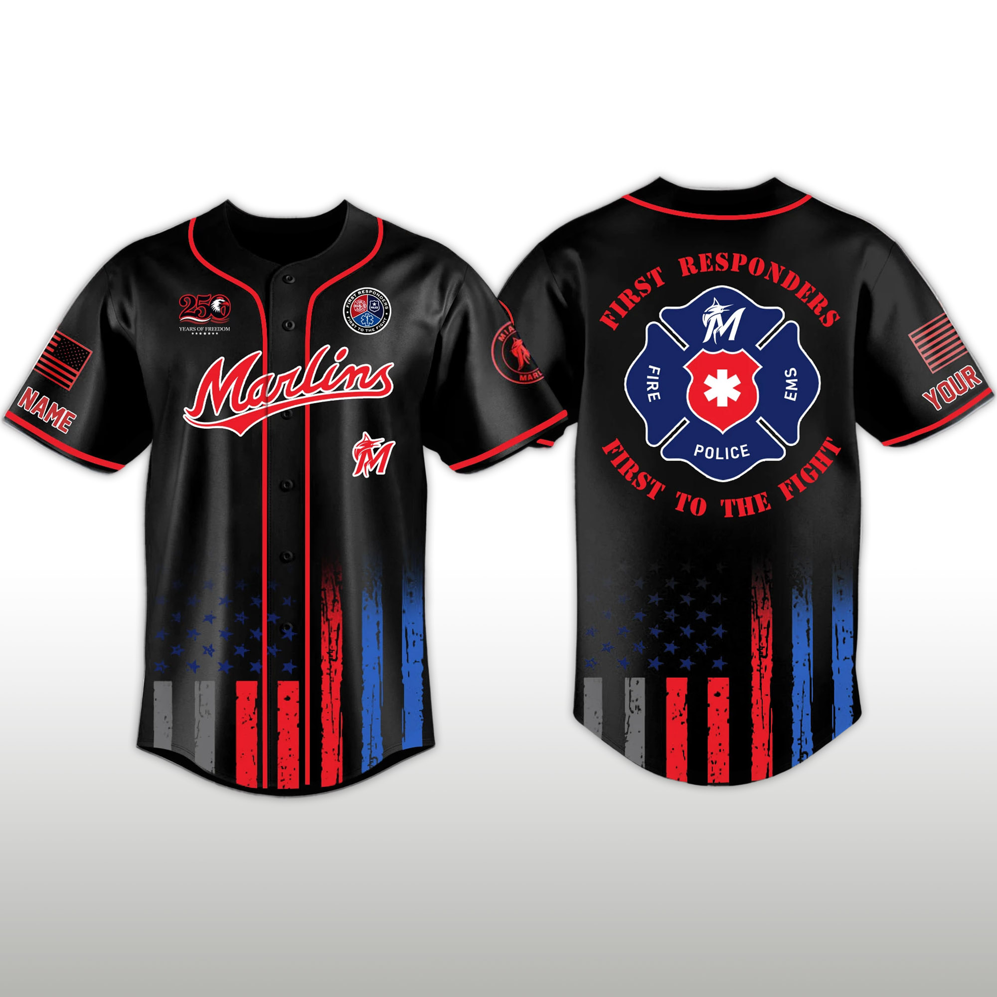 Marlins First Responders Day 2026 Jersey 2 Marlins First Responders Day 2026 Jersey 2