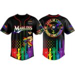 Marlins Pride Month 2026 Baseball Jersey