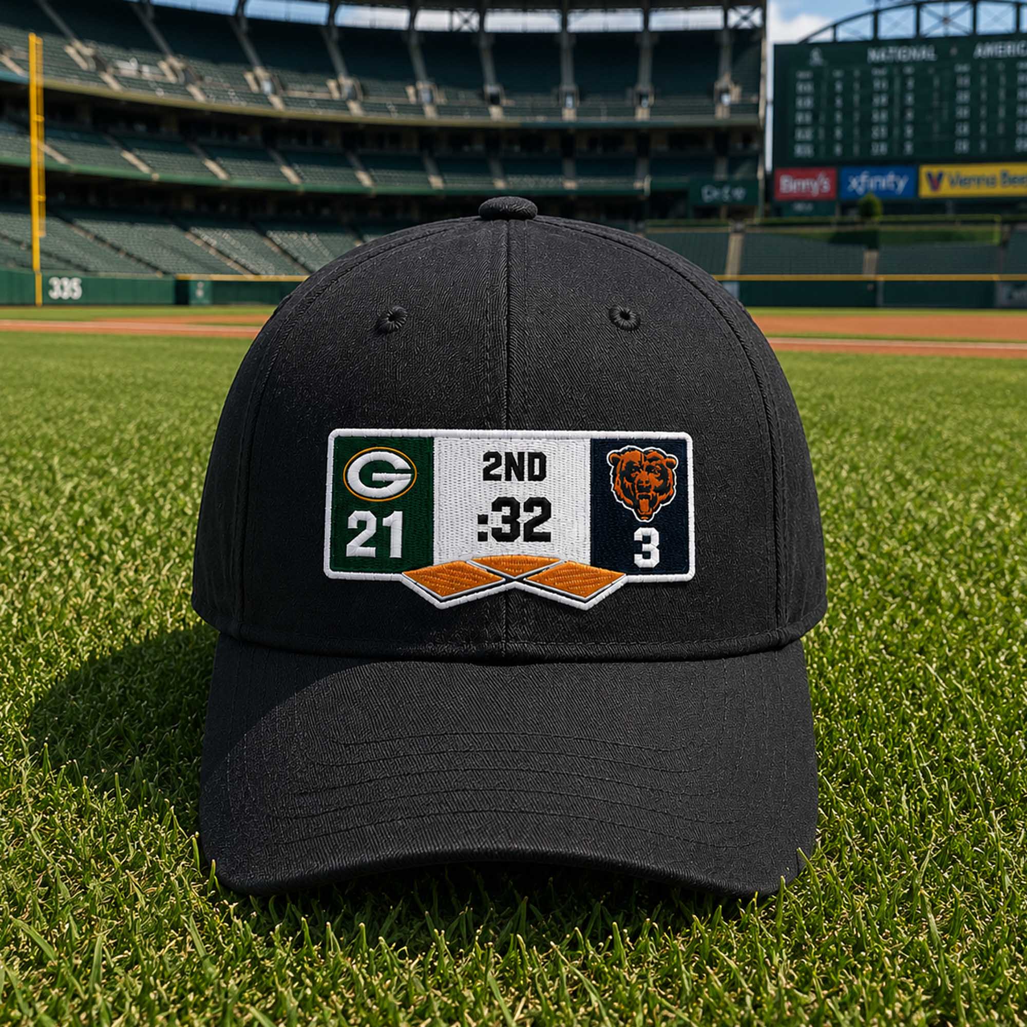 Packers 21 Bears 3 Hat 2 Packers 21 Bears 3 Hat (2)