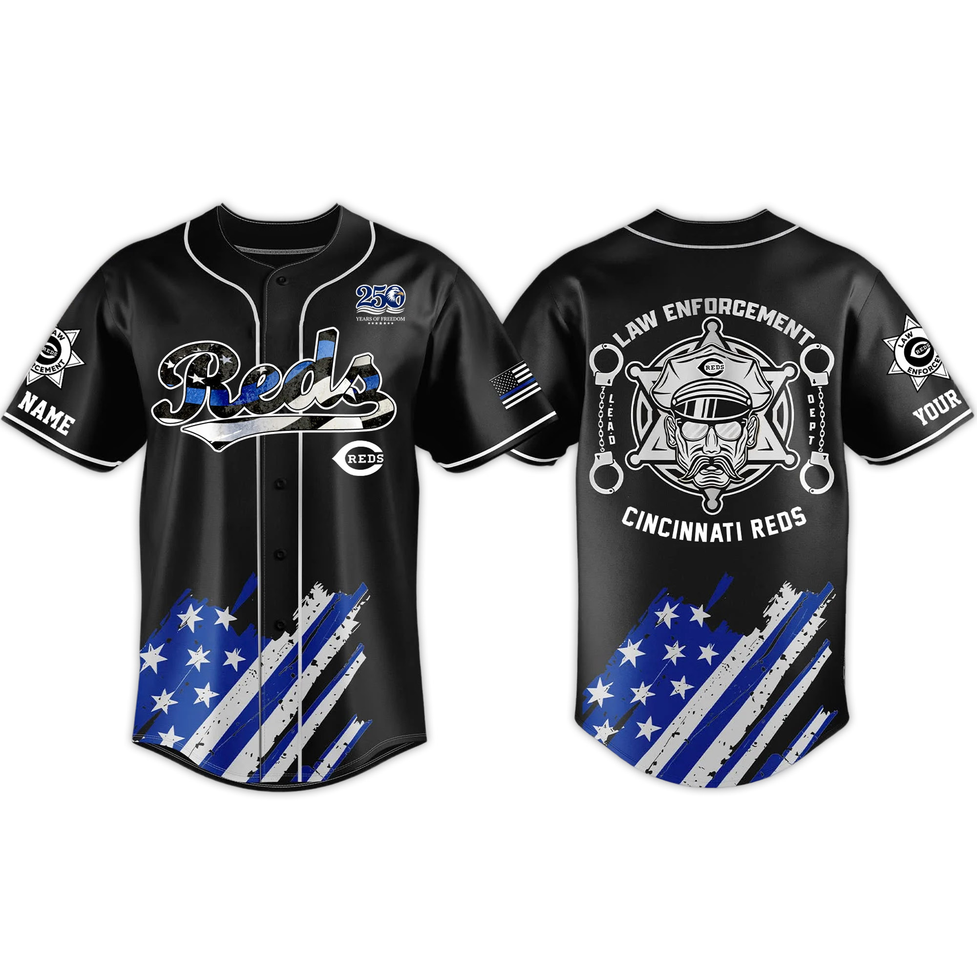 Reds Law Enforcement Appreciation Day 2026 Jersey Reds Law Enforcement Appreciation Day 2026 Jersey