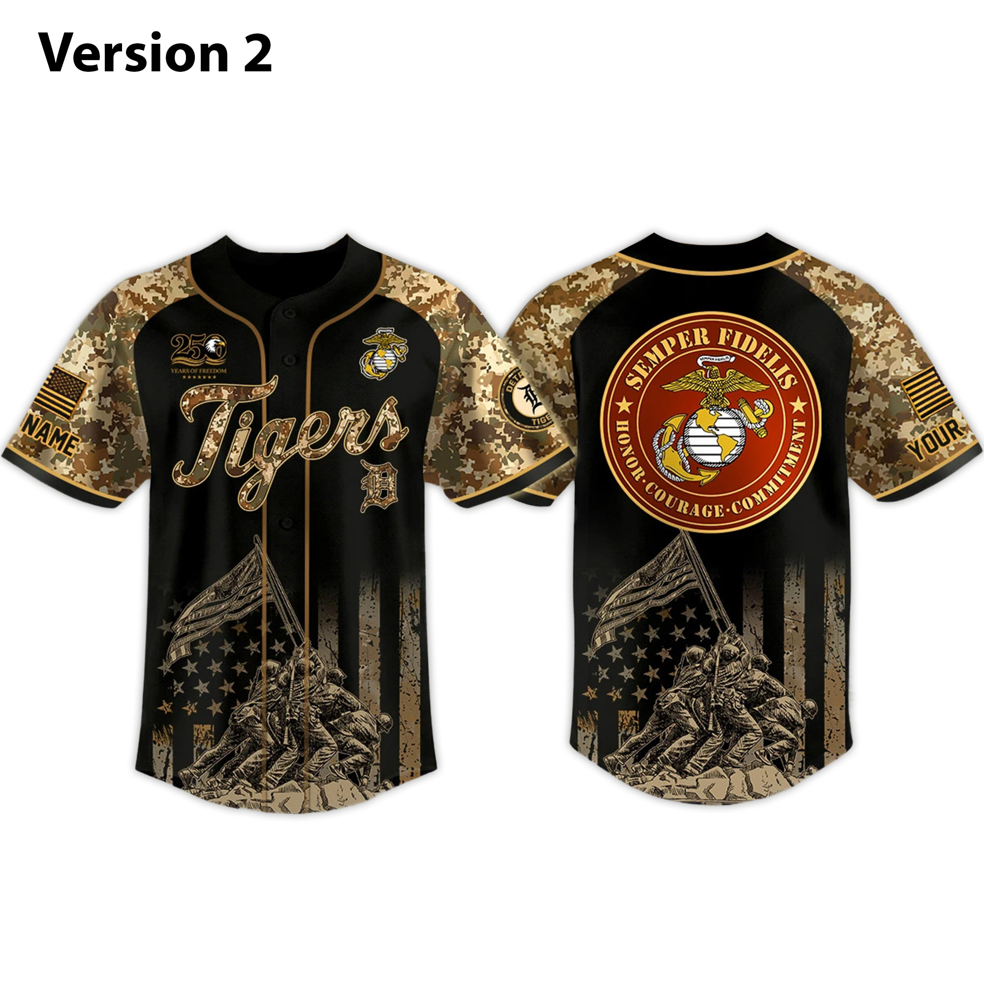 Tigers Military Appreciation Month 2026 Jersey 2 Tigers Military Appreciation Month 2026 Jersey 3