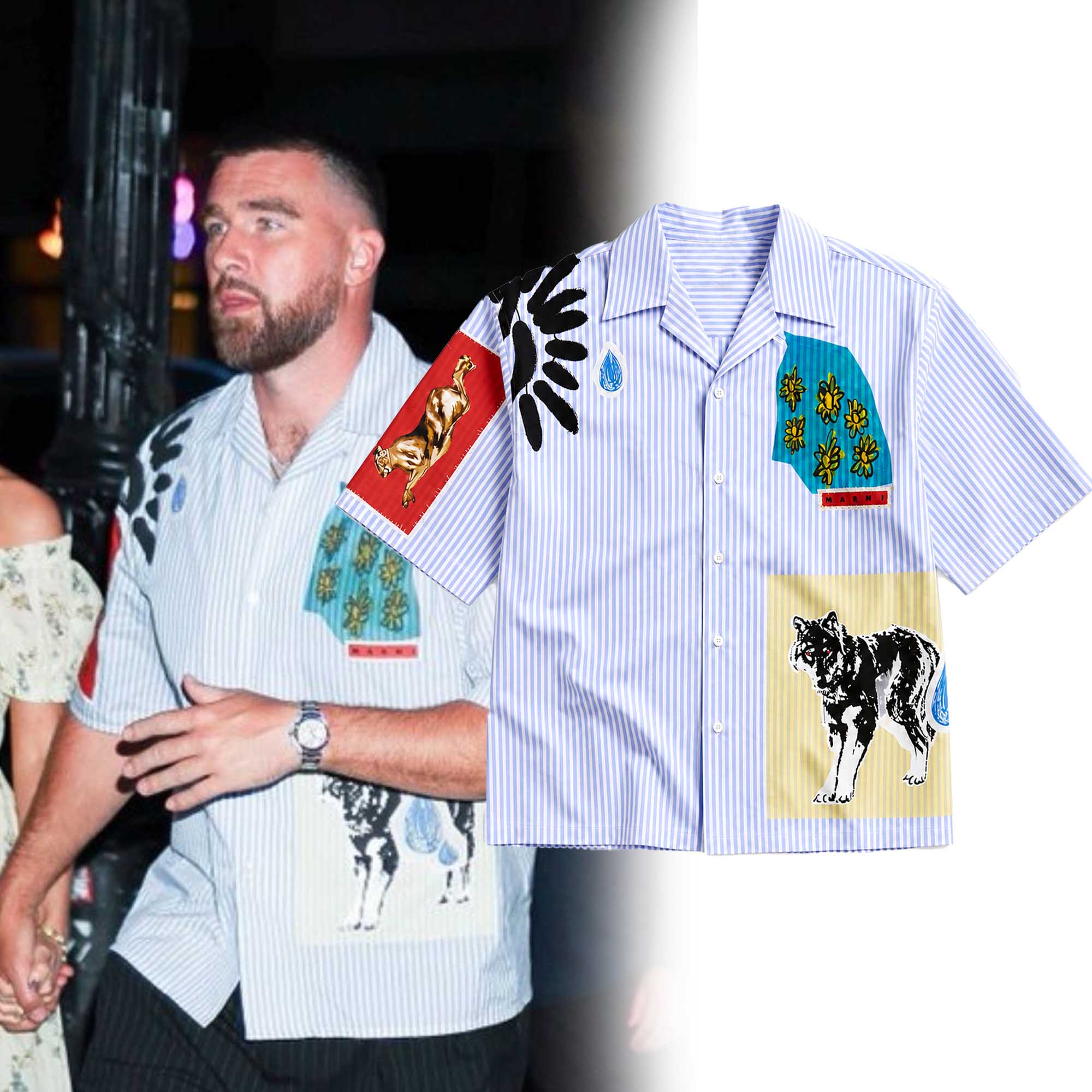 Travis Kelce Hawaiian Shirt (1) Travis Kelce Hawaiian Shirt (1)
