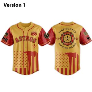 Astros Firefighter Appreciation Night 2026 Jersey 1