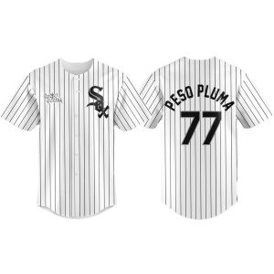 Peso Pluma 77 White Sox Baseball Jersey (1)