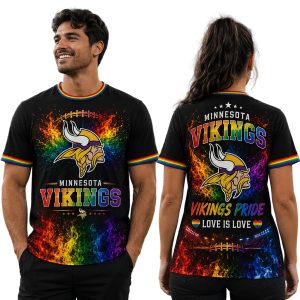 Vikings Pride Love Is Love Shirt 1