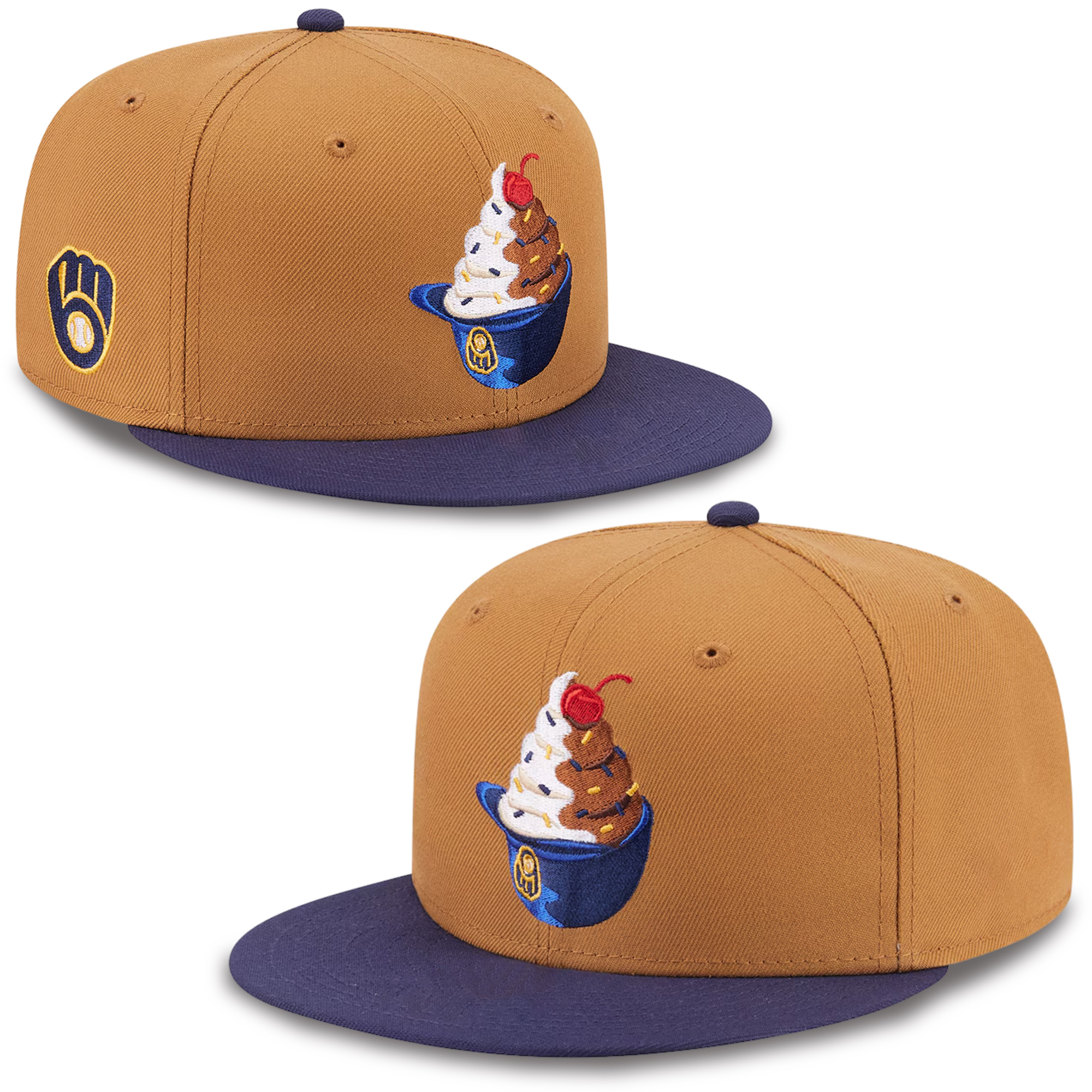 2026 Brewers Ice Cream Snapback Hat 2026 Brewers Ice Cream Snapback Hat