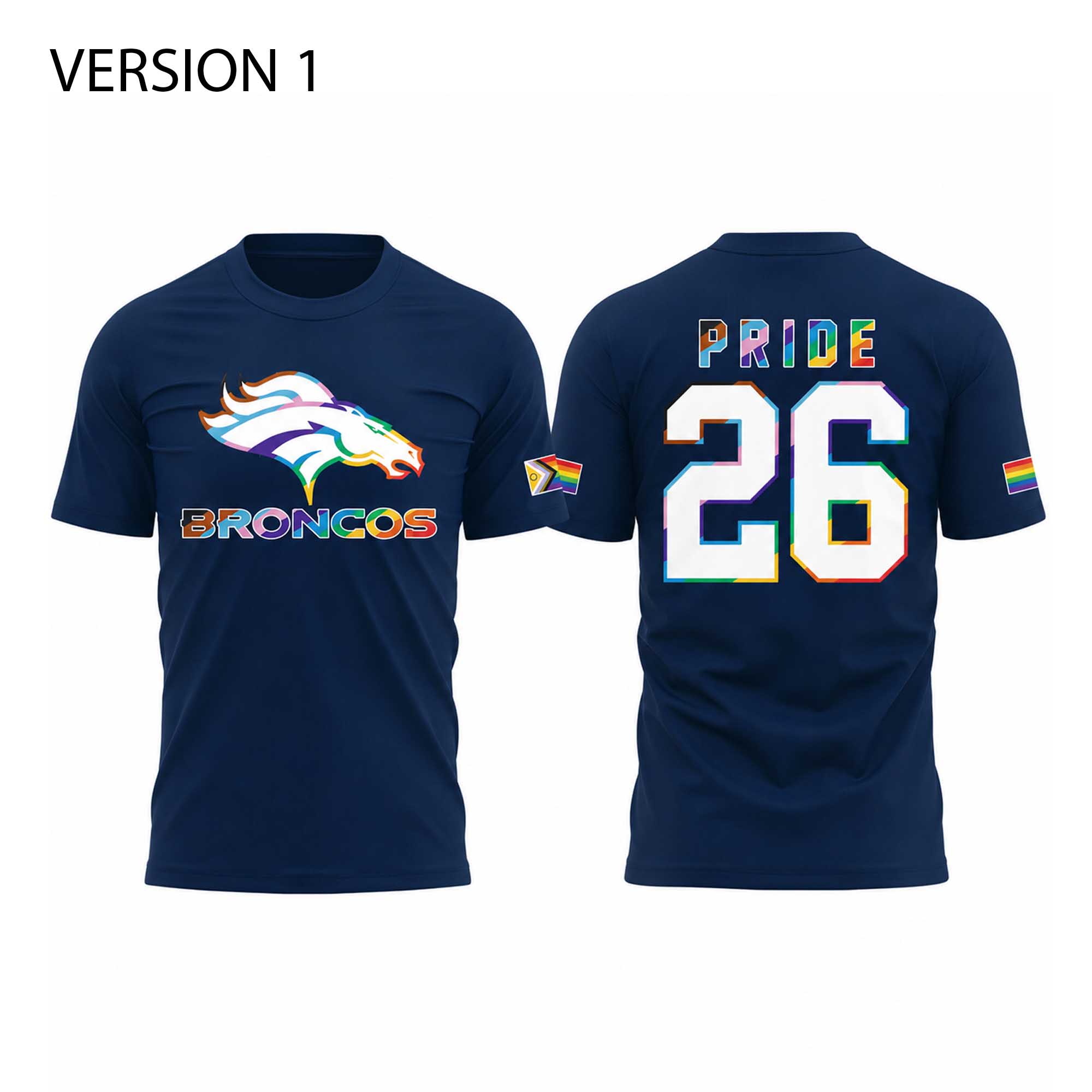 2026 Denver Broncos Pride Night Shirt (2) 2026 Denver Broncos Pride Night Shirt (2)