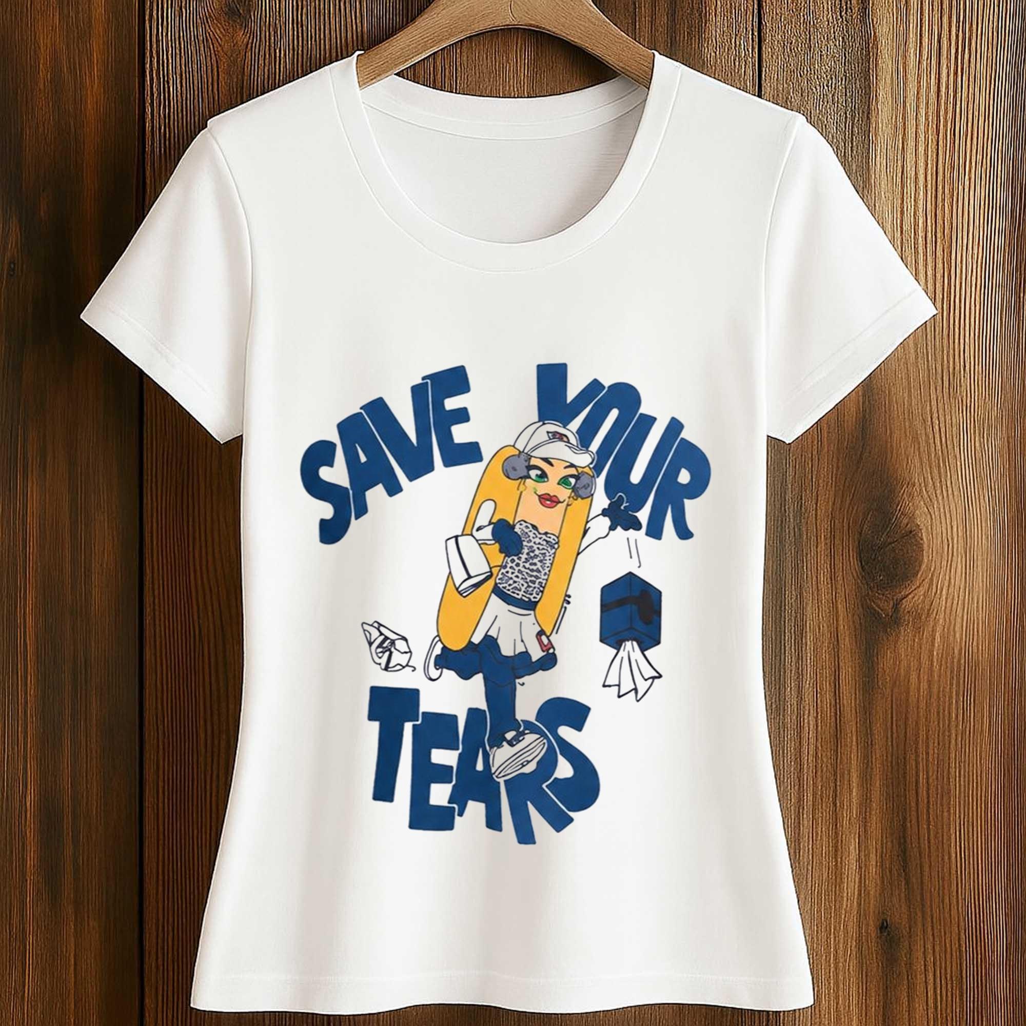 2026 Guardians Hot Dog Mascot Save Your Tears Shirt Giveaway 2 2026 Guardians Hot Dog Mascot Save Your Tears Shirt Giveaway (2)