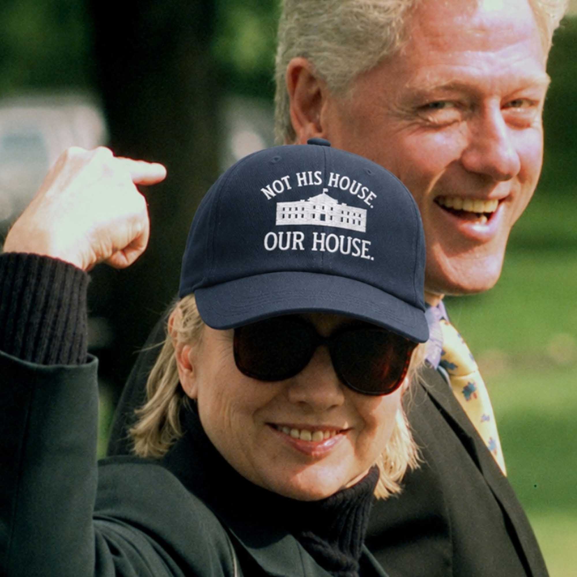 2026 Hillary Clinton Not His House Our House Hat (1)