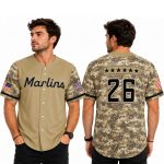 2026 Marlins Military Appreciation Night on July 10th Jersey Giveaway