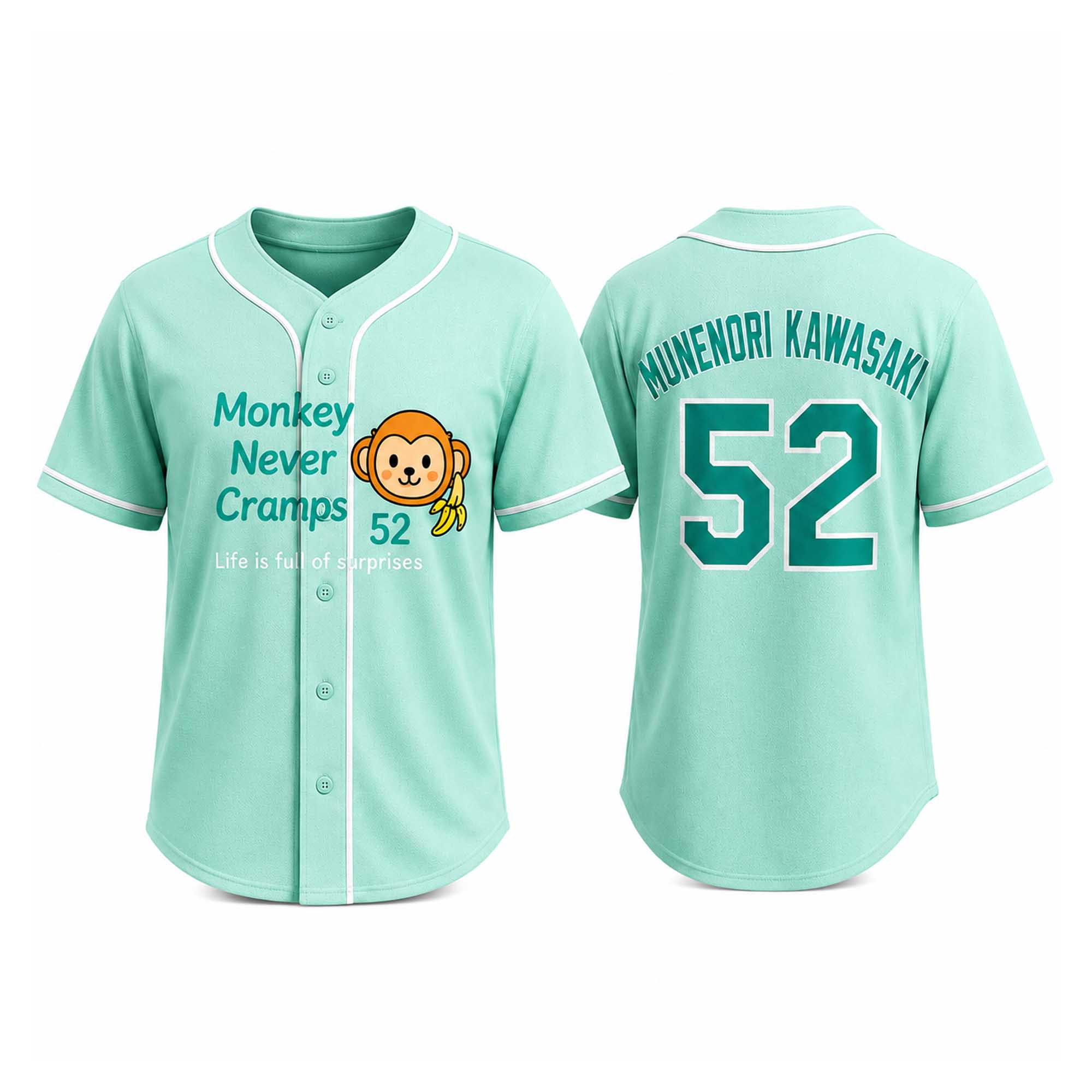 2026 Munenori Kawasaki Monkey Never Cramps Jersey (1) 2026 Munenori Kawasaki Monkey Never Cramps Jersey (1)