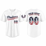 2026 Personalized Dodgers 4th of July America 250th Jersey
