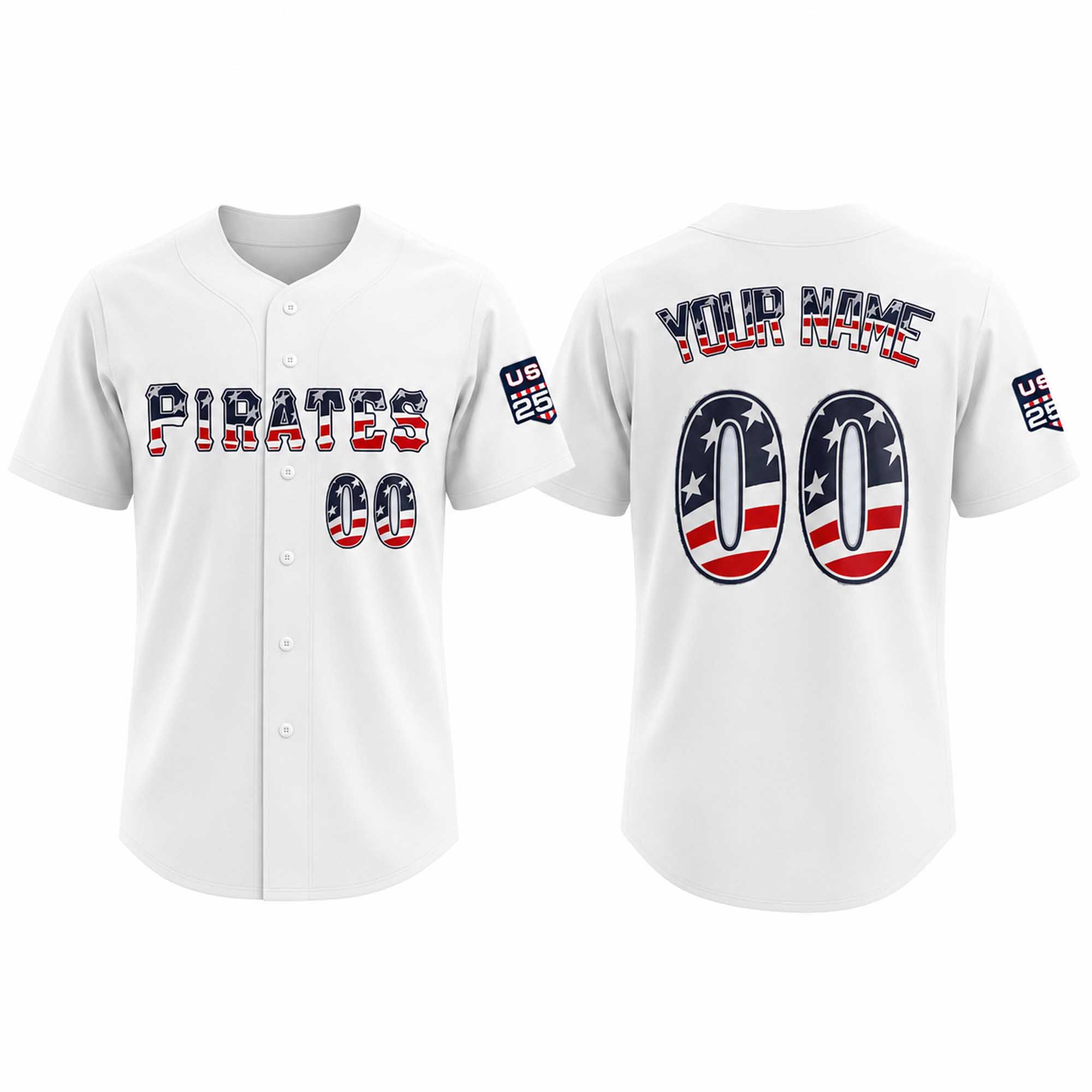 2026 Personalized Pirates 4th of July America 250th Jersey (1) 2026 Personalized Pirates 4th of July America 250th Jersey (1)