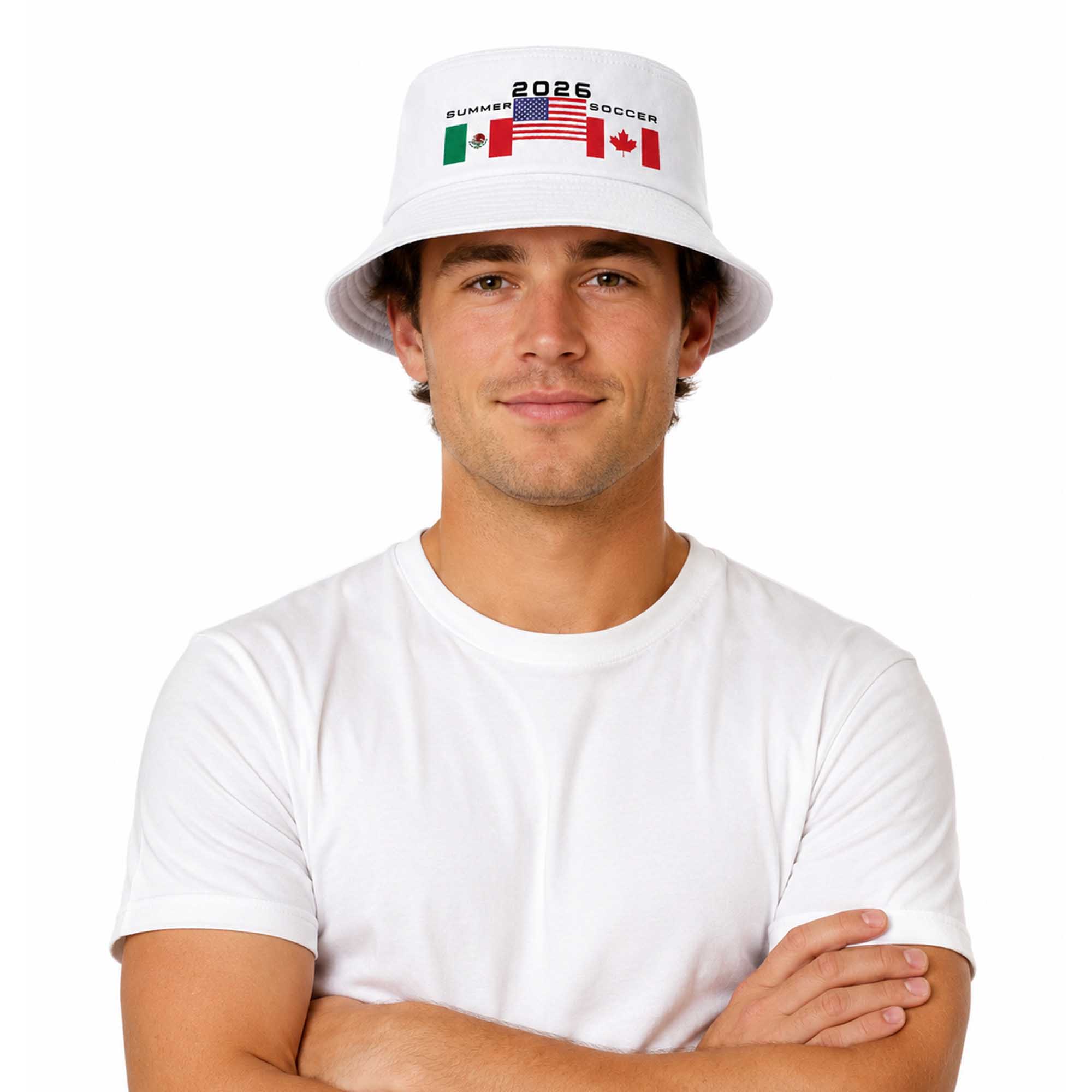 2026 Summer Soccer Mexico USA and Canada World Cup Bucket Hat 3 2026 Summer Soccer Mexico USA and Canada World Cup Bucket Hat (1)
