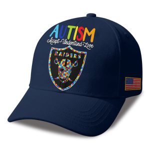 Raiders Autism Awareness 2026 America Flag Hat 1