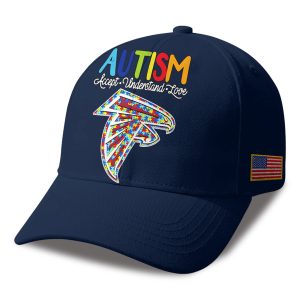 Falcons Autism Awareness 2026 America Flag Hat 1