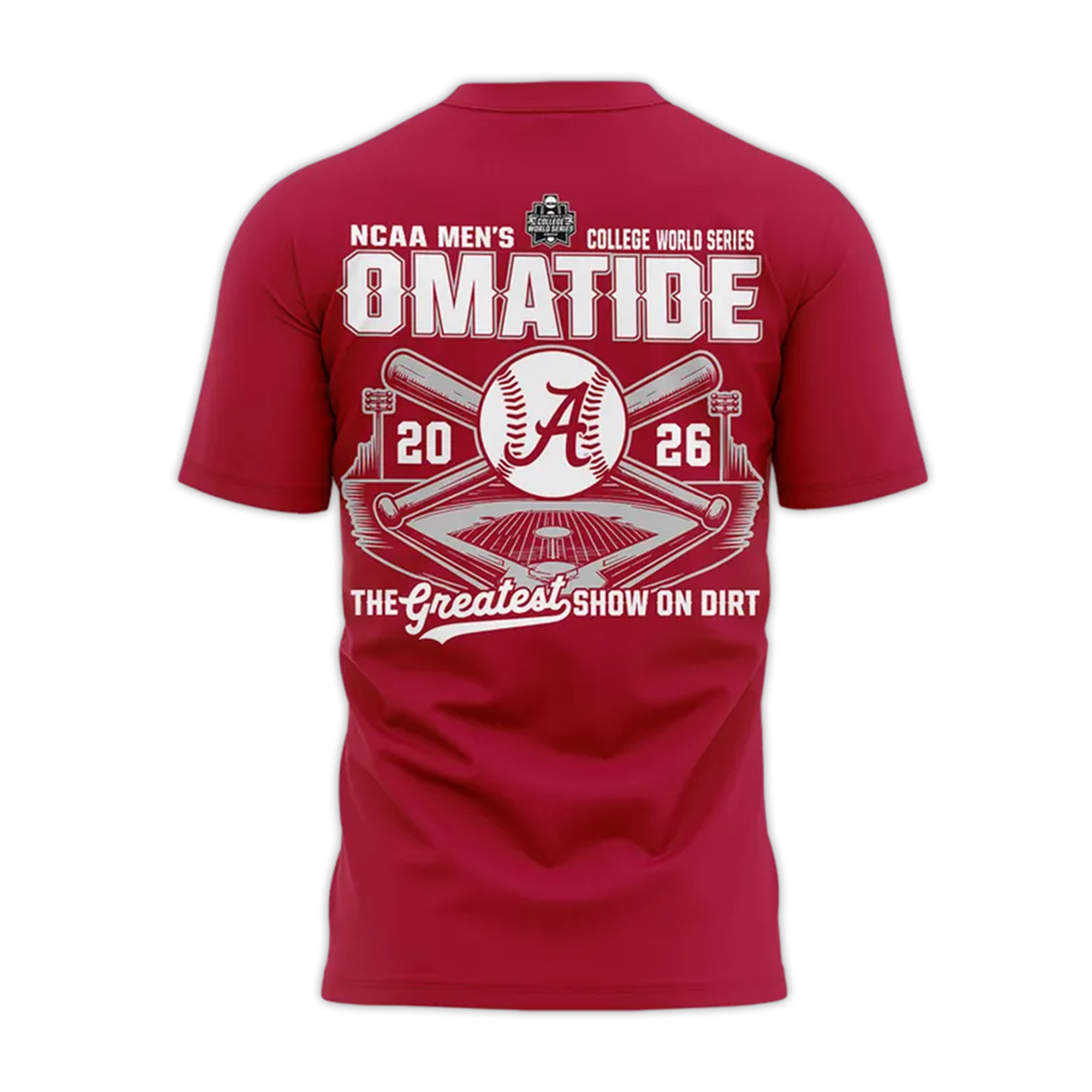 Alabama Crimson Tide 2026 Baseball College World Series Shirt 3 Alabama Crimson Tide 2026 Baseball College World Series Shirt (3)