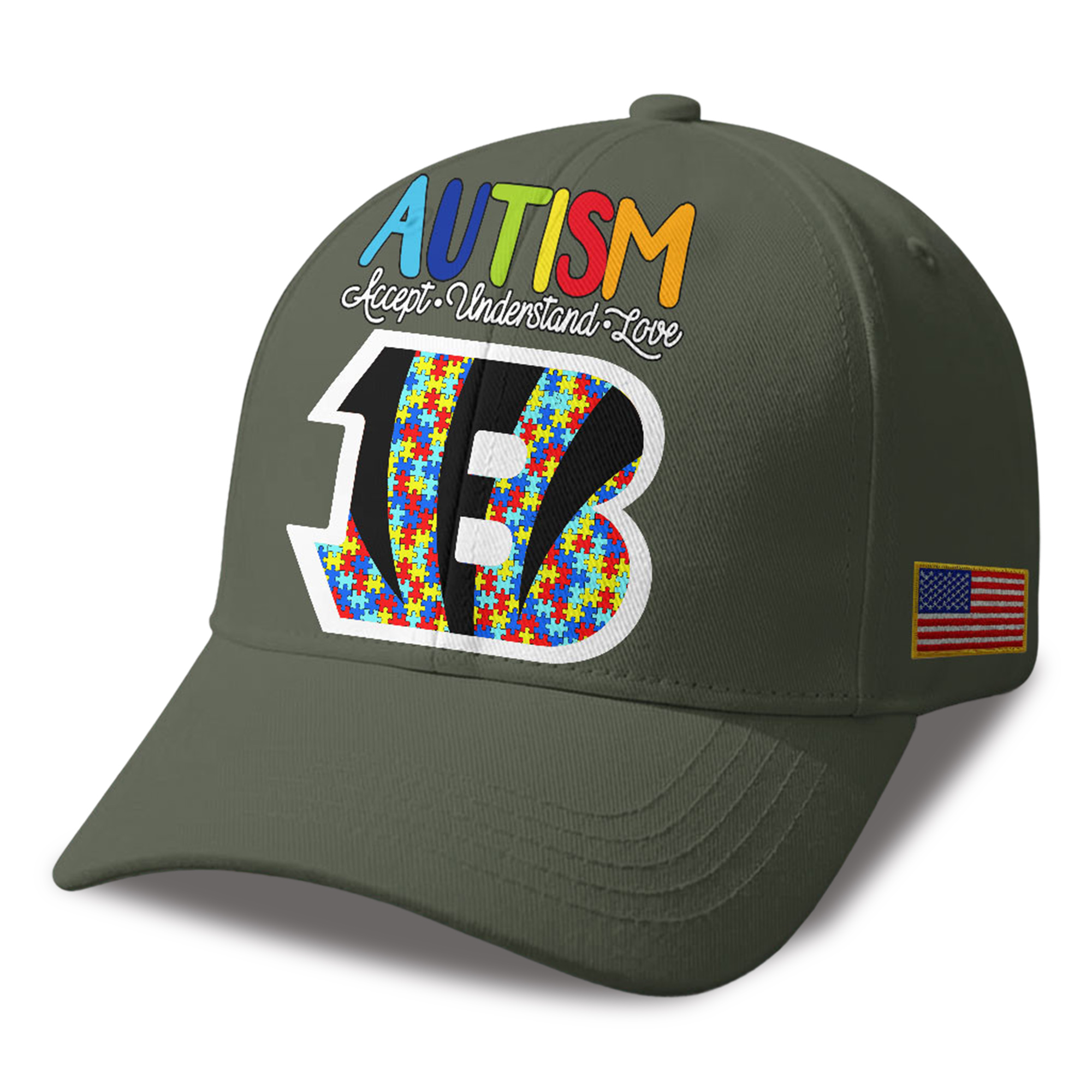 Bengals Autism Awareness 2026 America Flag Hat 2 Bengals Autism Awareness 2026 America Flag Hat 2