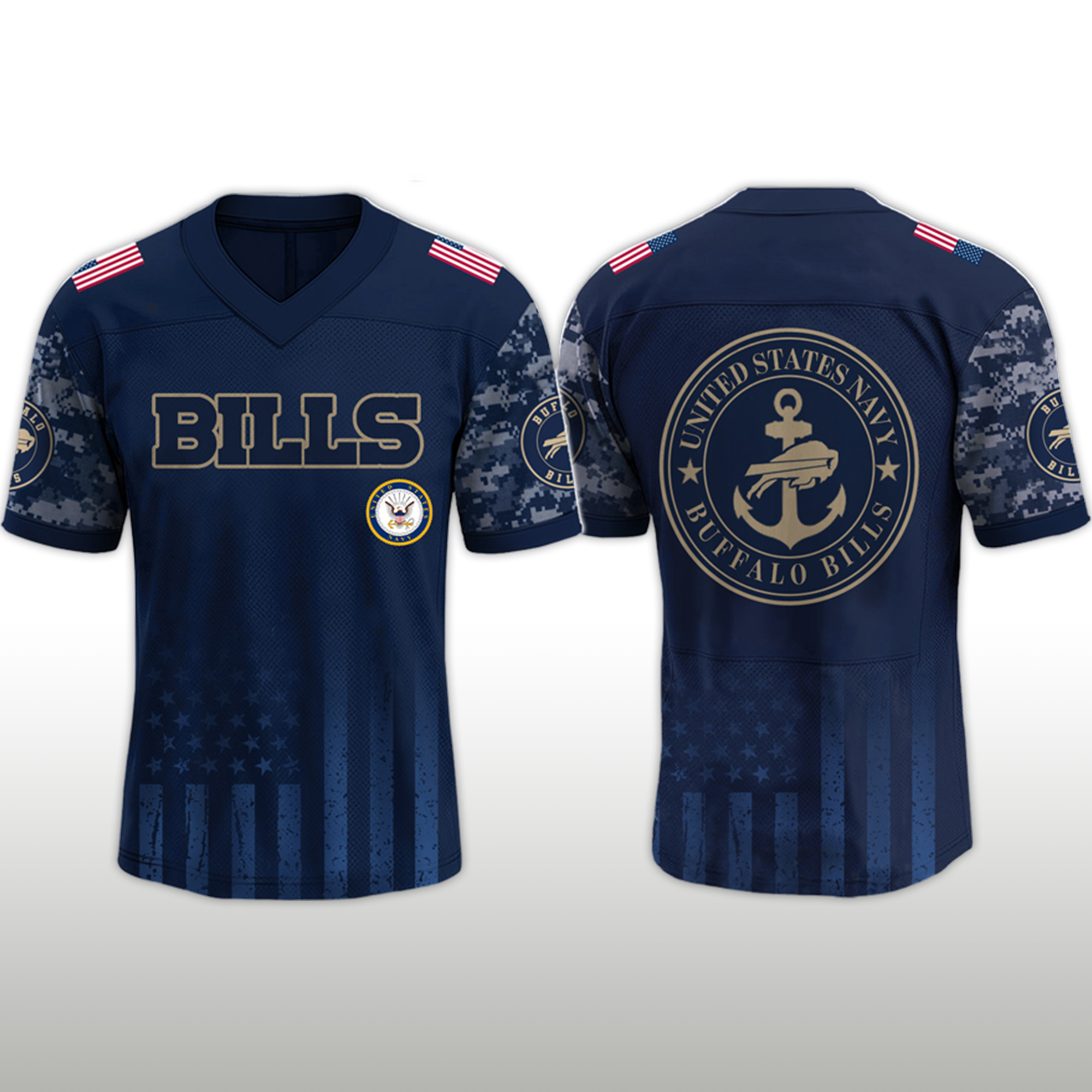 Bills 2026 US Navy 250th Birthday Celebration Jersey 2 Bills 2026 US Navy 250th Birthday Celebration Jersey 2