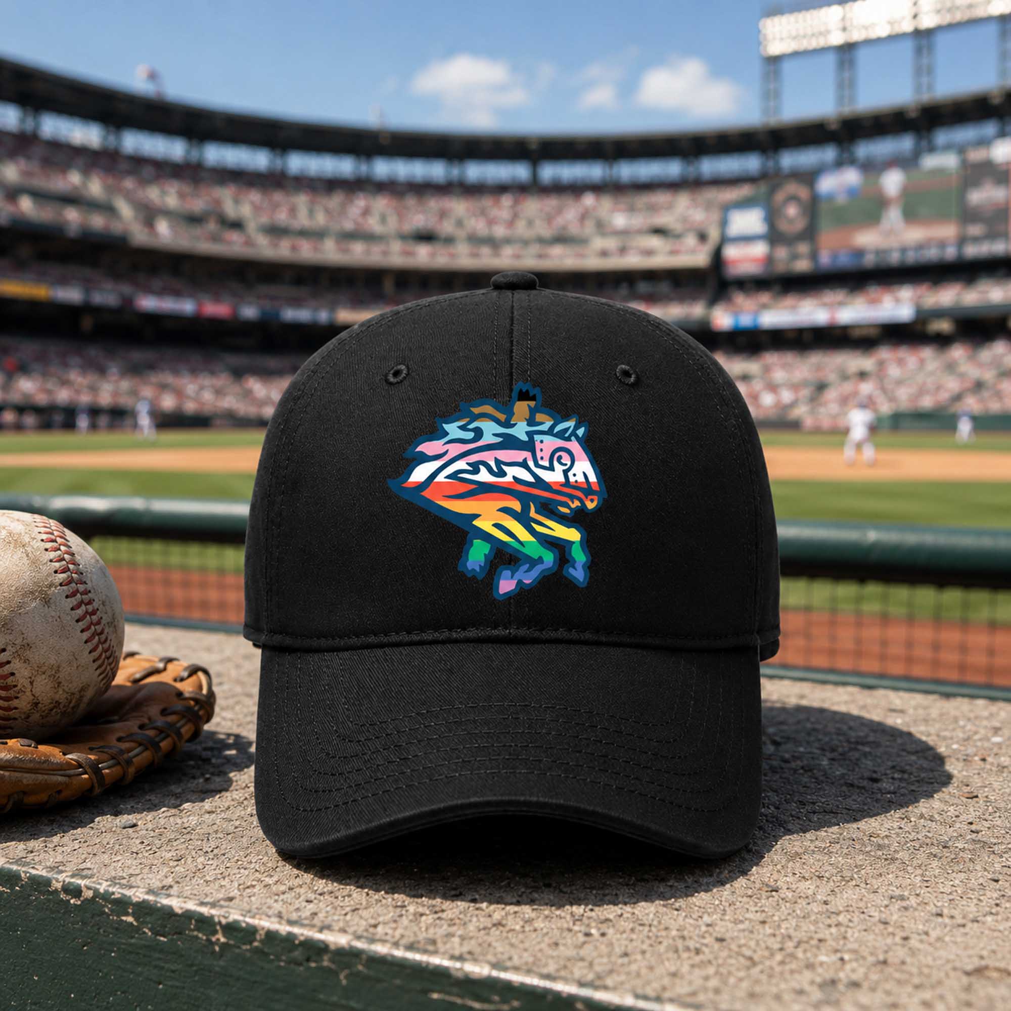 Binghamton Rumble Ponies Pride 2026 Hat 2 Binghamton Rumble Ponies Pride 2026 Hat (1)