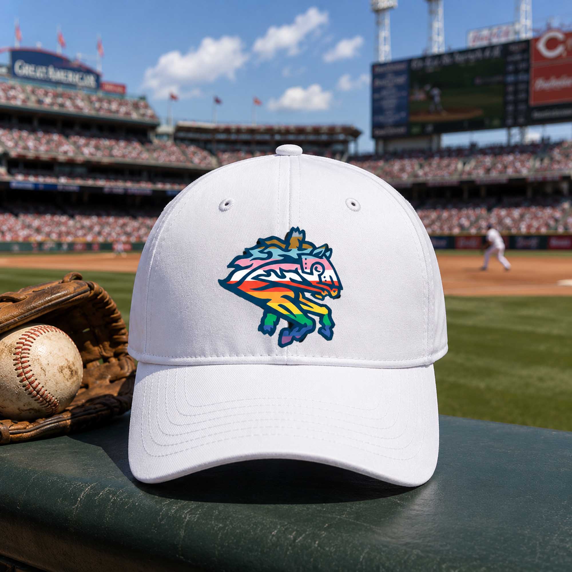 Binghamton Rumble Ponies Pride 2026 Hat (2) Binghamton Rumble Ponies Pride 2026 Hat (2)