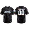 Brewers Crucial Catch Intercept Cancer Baseball Jersey 1