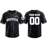 Brewers Crucial Catch Intercept Cancer Baseball Jersey