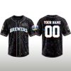 Brewers Crucial Catch Intercept Cancer Baseball Jersey 3 Brewers Crucial Catch Intercept Cancer Baseball Jersey 2