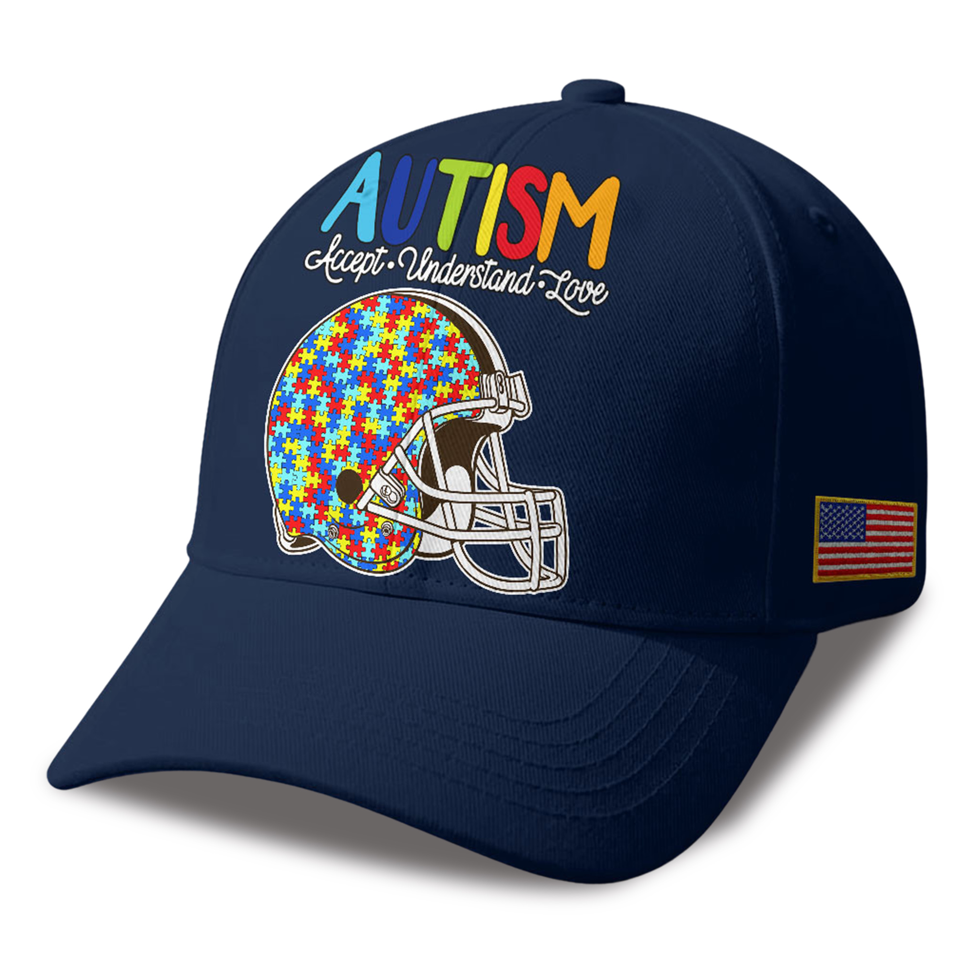 Browns Autism Awareness 2026 America Flag Hat Browns Autism Awareness 2026 America Flag Hat