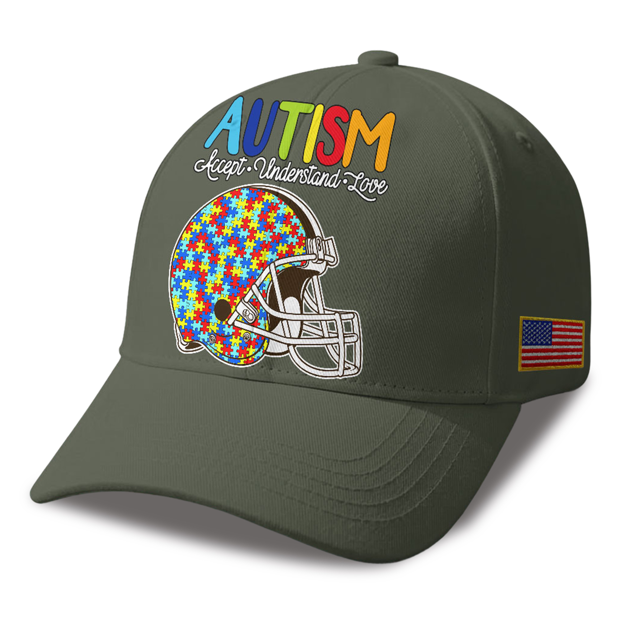 Browns Autism Awareness 2026 America Flag Hat 2 Browns Autism Awareness 2026 America Flag Hat 2