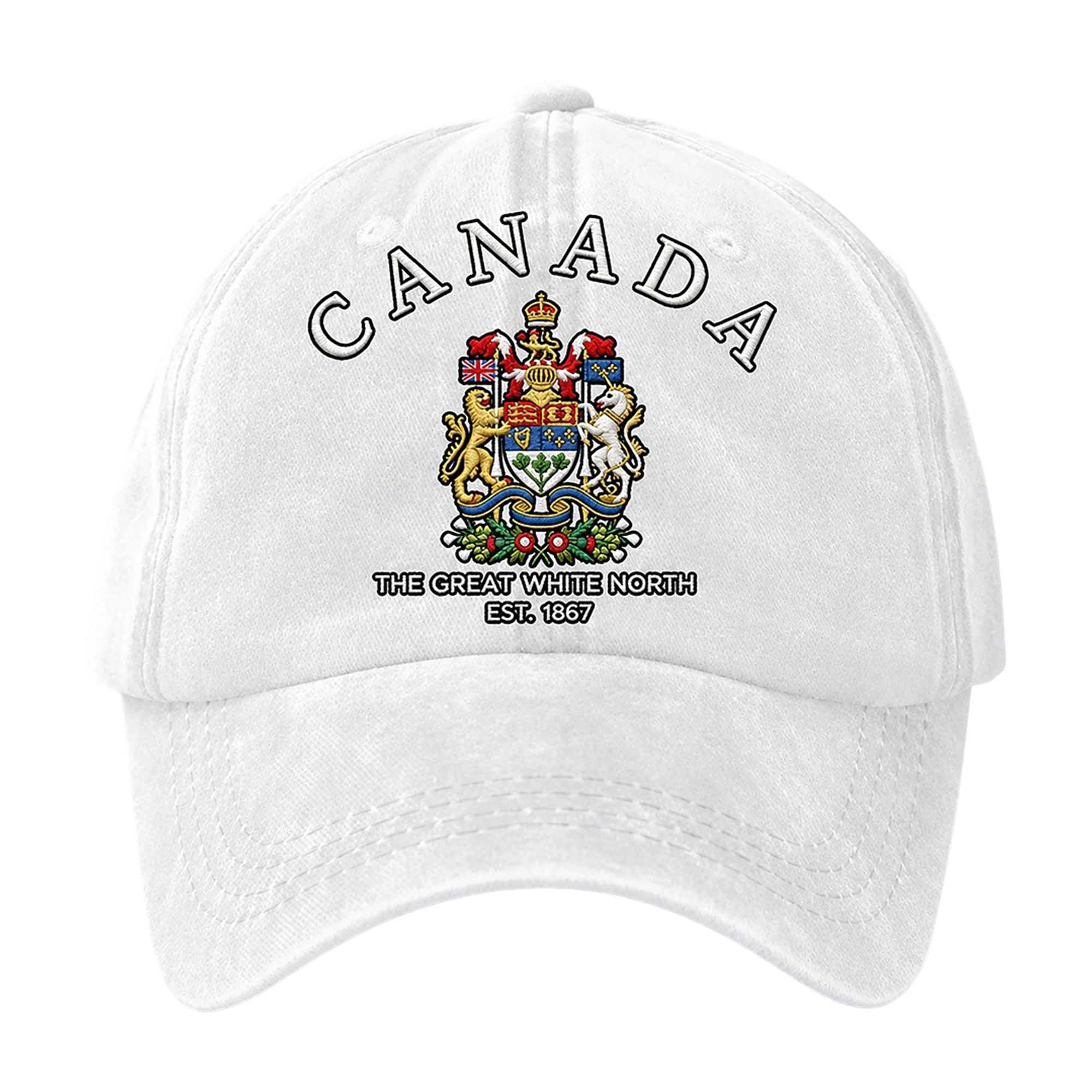 Canada The Great White North Est 1867 Hat 2 Canada The Great White North Est 1867 Hat (2)
