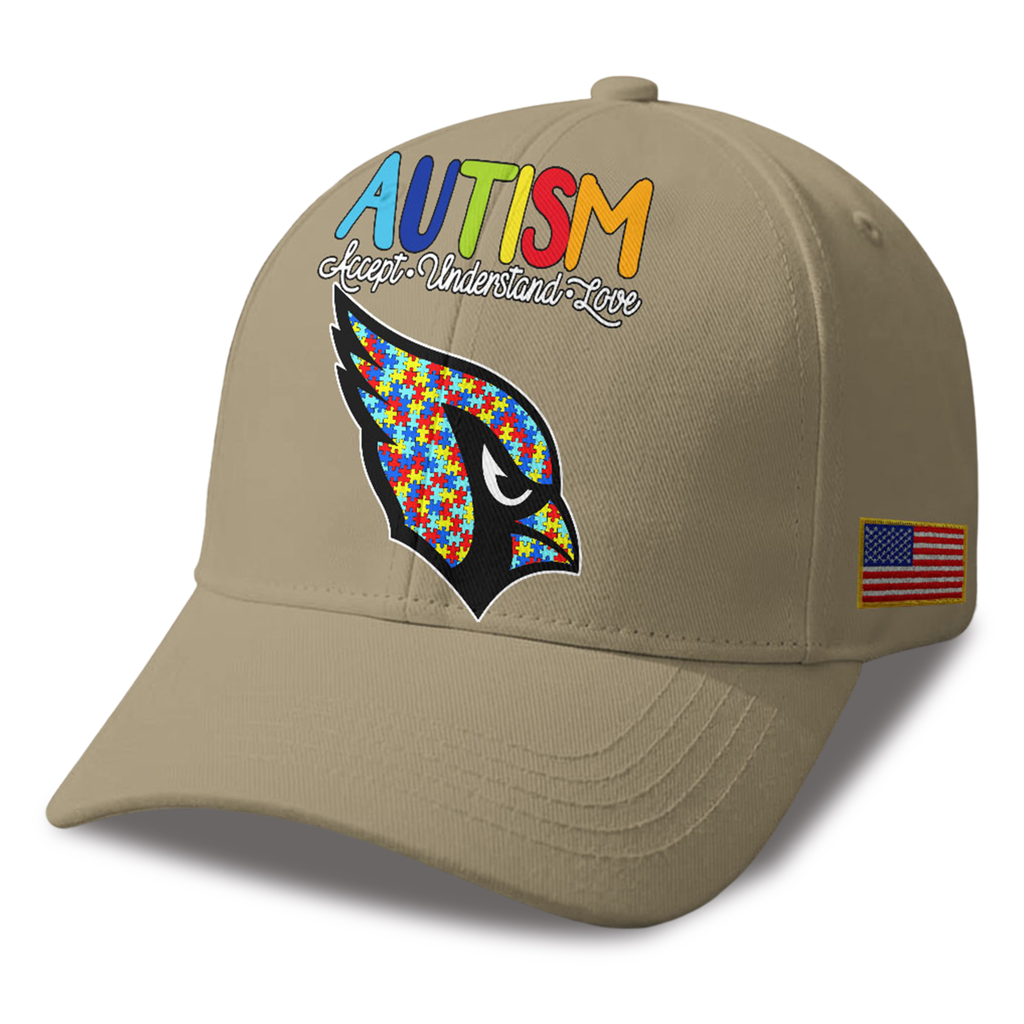 Cardinals Autism Awareness 2026 America Flag Hat 3 Cardinals Autism Awareness 2026 America Flag Hat 3