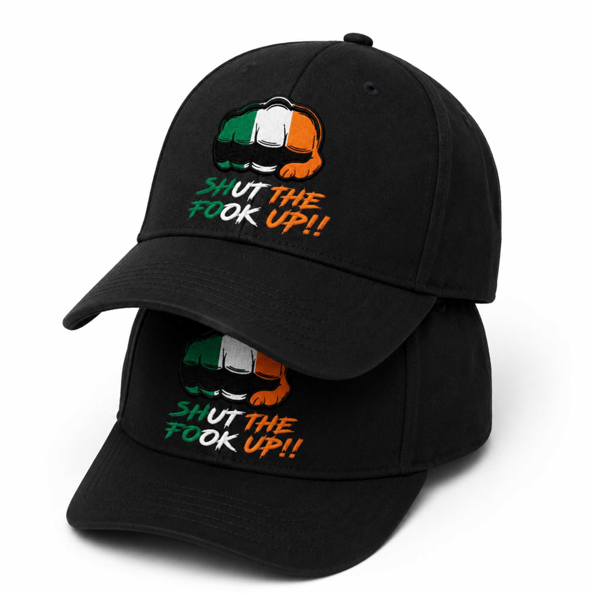 Conor McGregor Shut The Fook Up Ireland Hat (2) Conor McGregor Shut The Fook Up Ireland Hat (2)