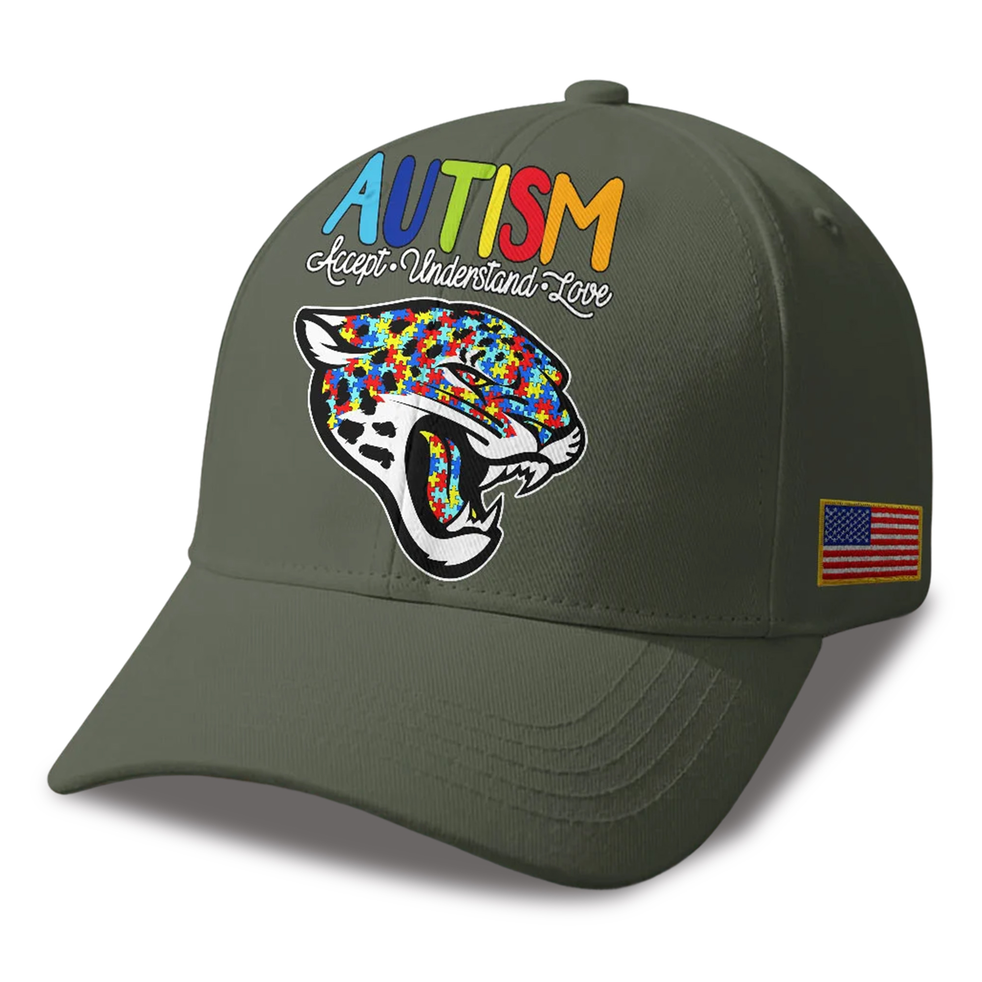 Jaguars Autism Awareness 2026 America Flag Hat 2 Jaguars Autism Awareness 2026 America Flag Hat 2