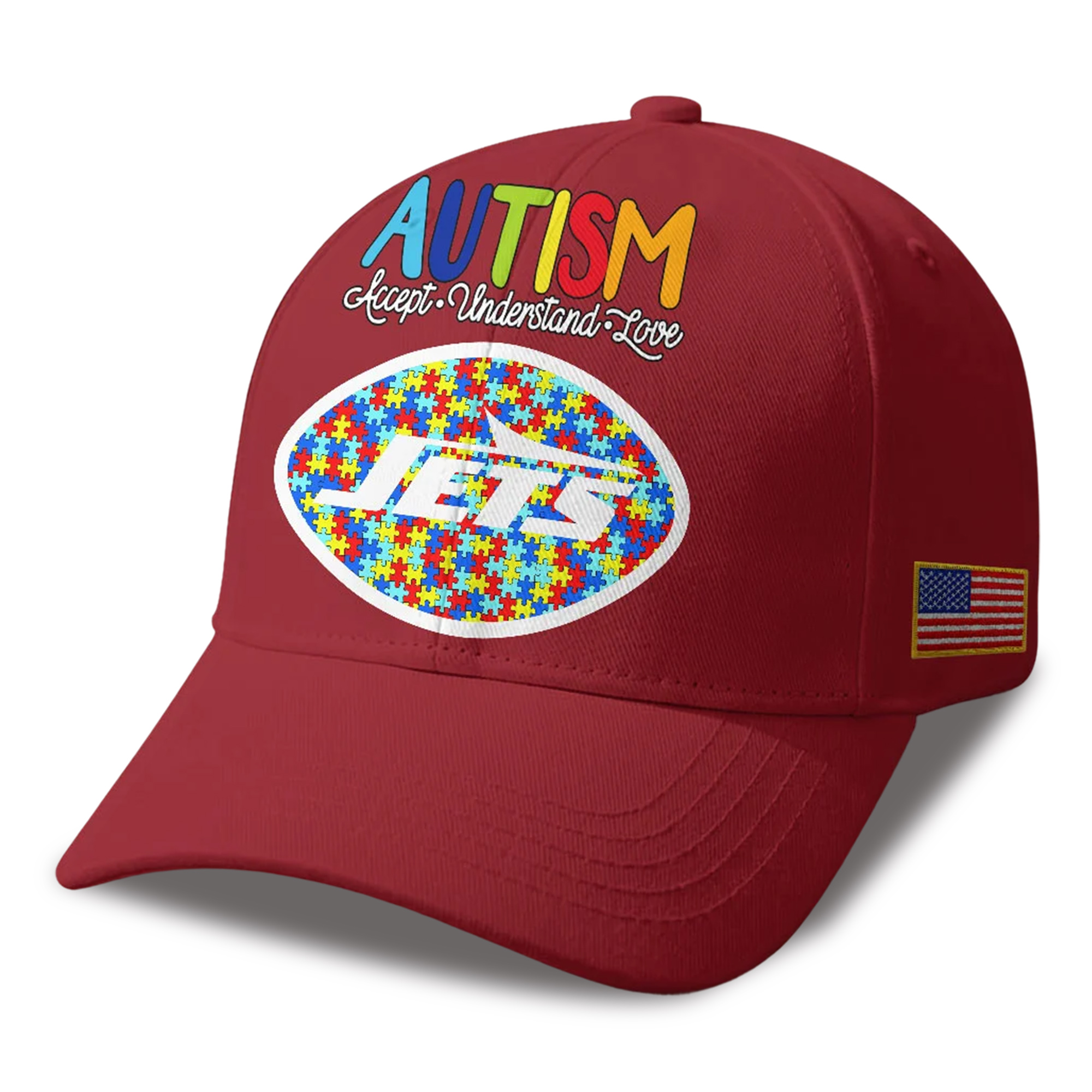 Jets Autism Awareness 2026 America Flag Hat 2 Jets Autism Awareness 2026 America Flag Hat 2