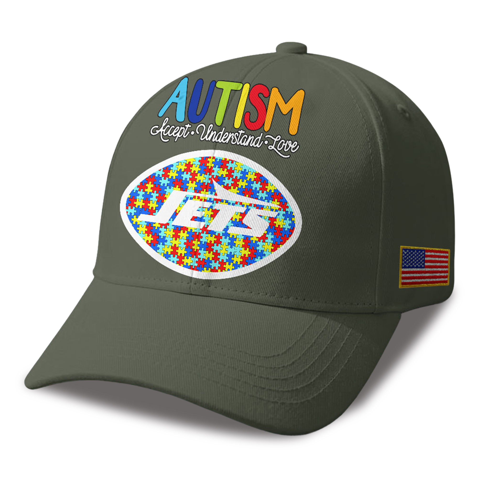 Jets Autism Awareness 2026 America Flag Hat 4 Jets Autism Awareness 2026 America Flag Hat 4