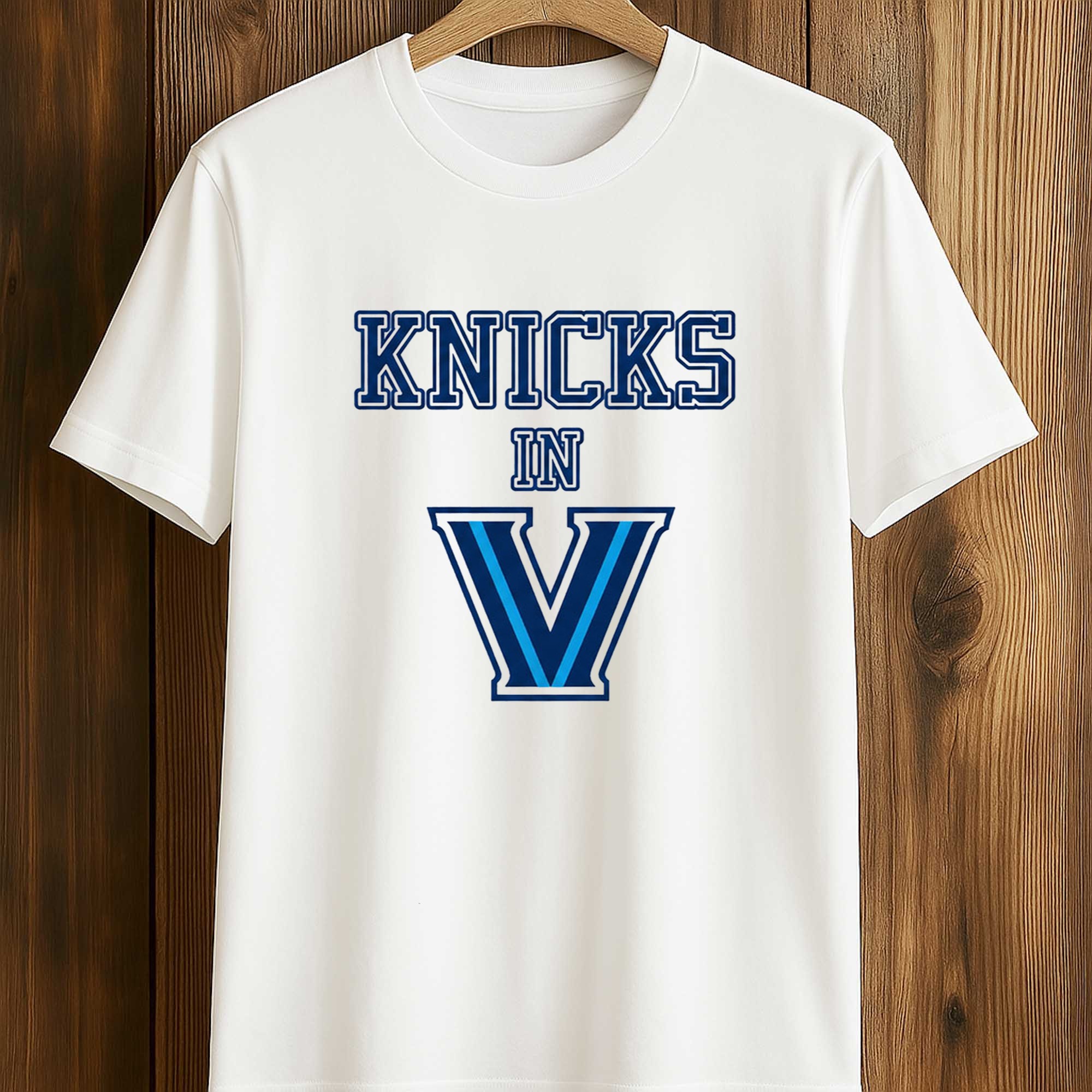Knicks In V Villanova Wildcats Shirt (1) Knicks In V Villanova Wildcats Shirt (1)