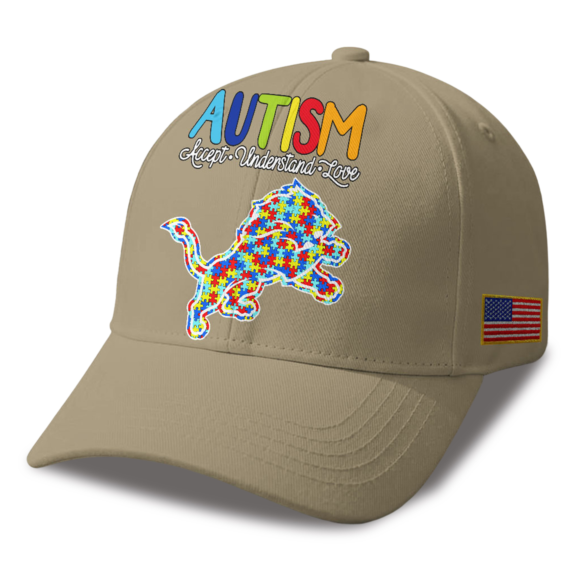 Lions Autism Awareness 2026 America Flag Hat 3 Lions Autism Awareness 2026 America Flag Hat 3