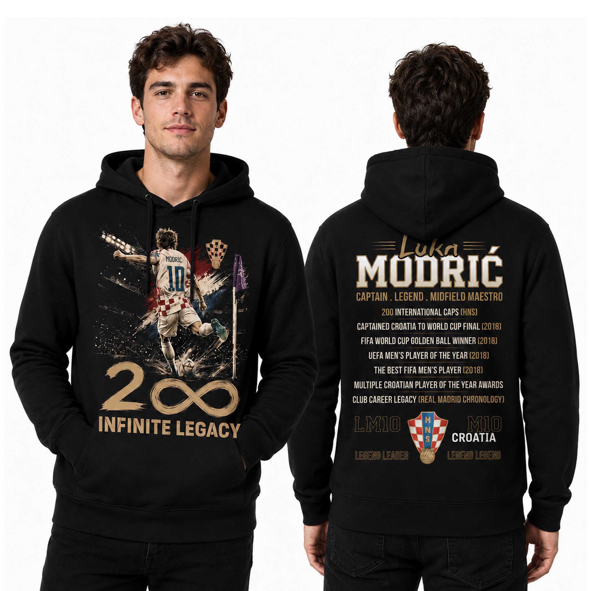 Luka Modrić Captain Legend Midfield Maestro Hoodie (1) Luka Modrić Captain Legend Midfield Maestro Hoodie (1)