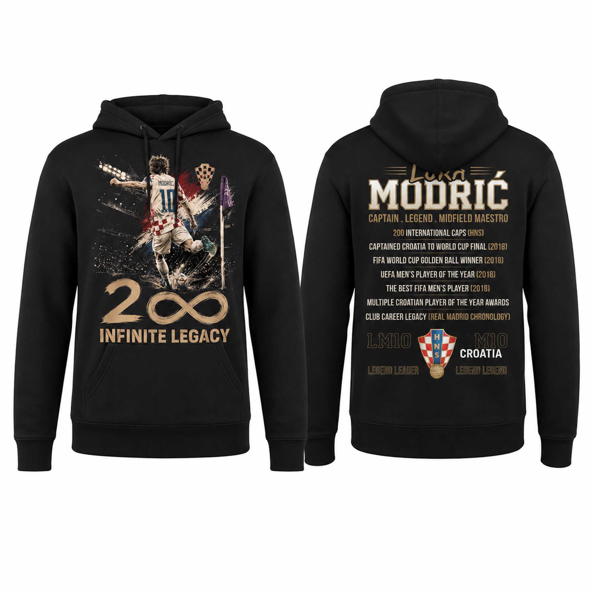 Luka Modrić Captain Legend Midfield Maestro Hoodie 1 Luka Modrić Captain Legend Midfield Maestro Hoodie (2)