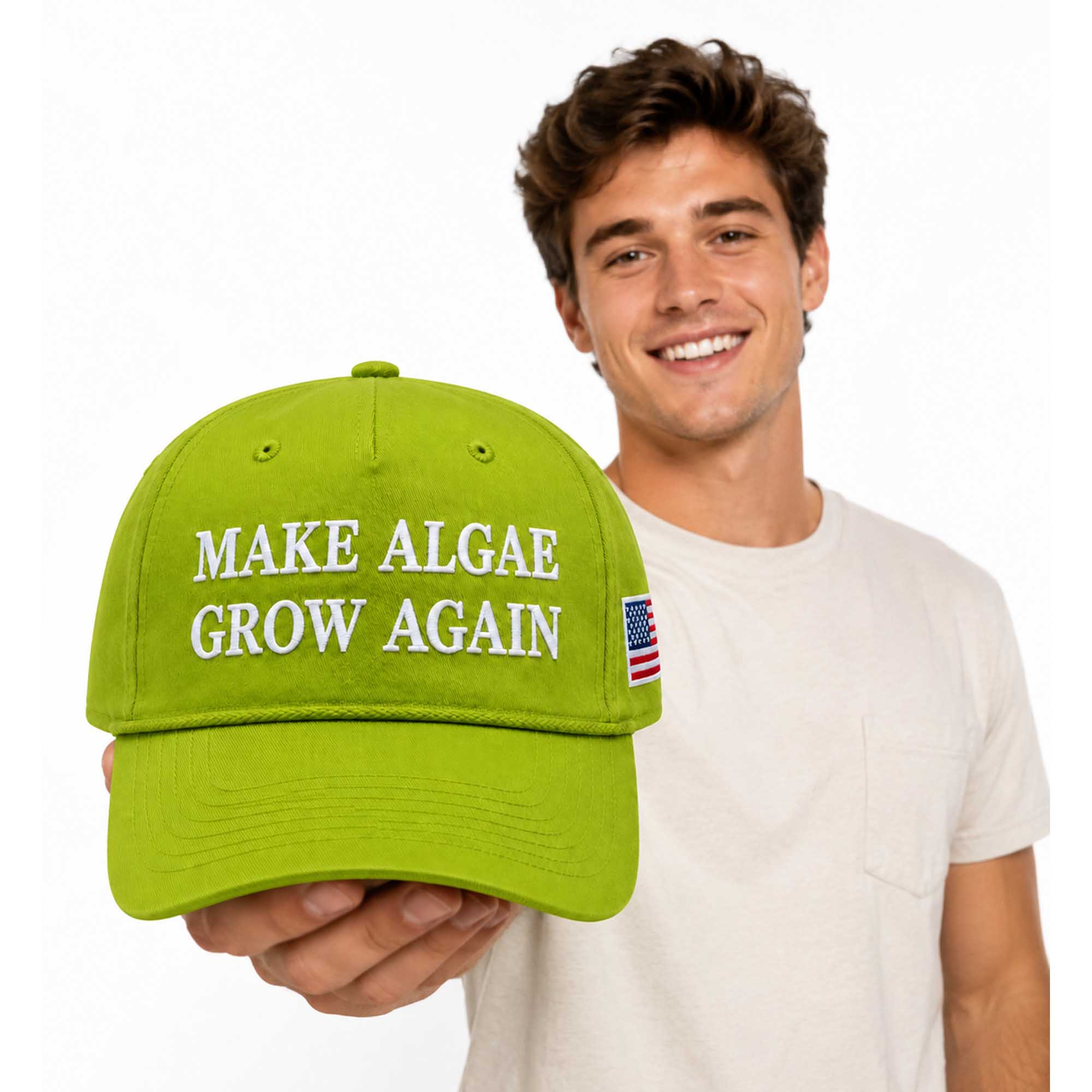 Make Algae Grow Again America Flag Hat (1) Make Algae Grow Again America Flag Hat (1)
