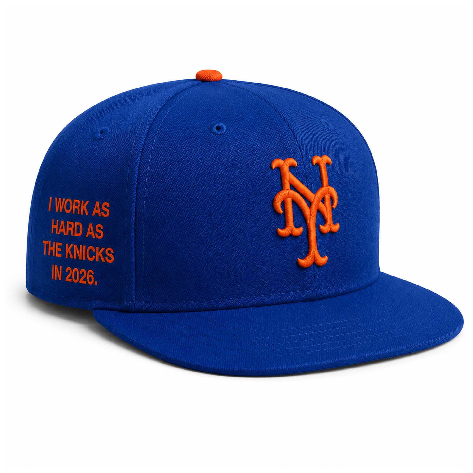 Mets I Work As Hard As The Knicks In 2026 Hat 1 Mets I Work As Hard As The Knicks In 2026 Hat (2)