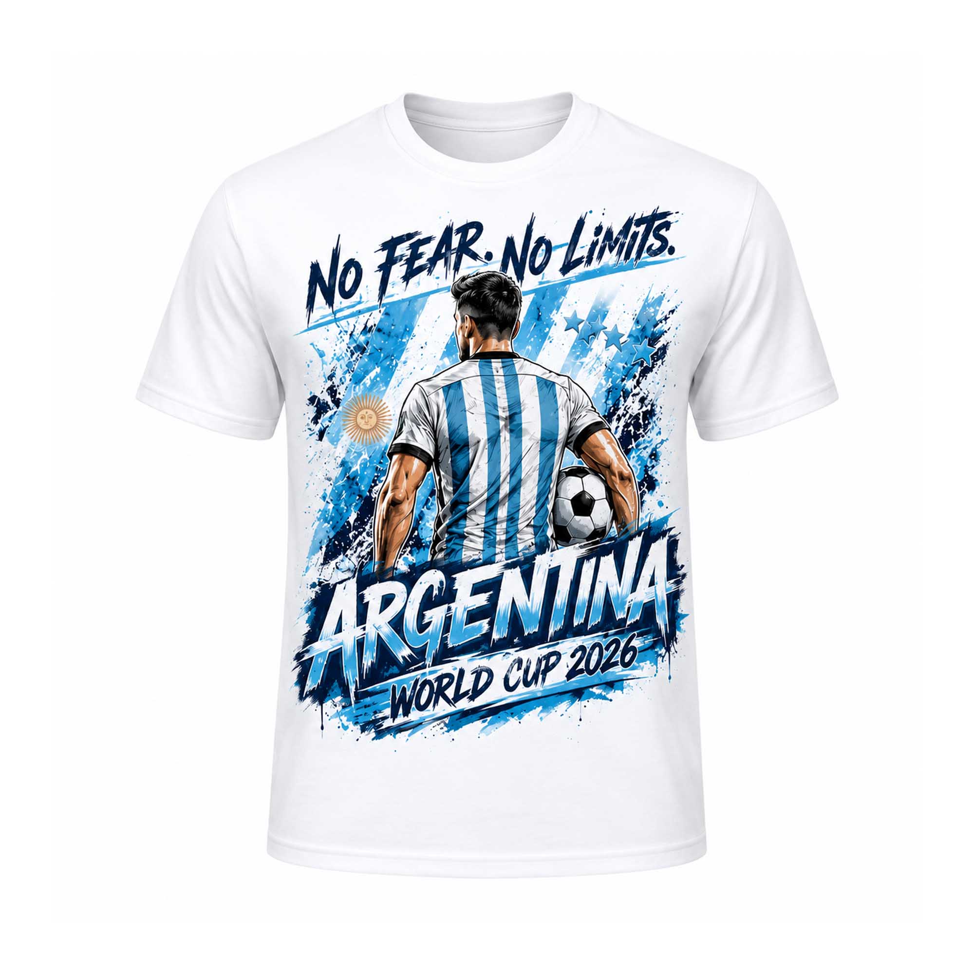No Fear No Limits Argentina World Cup 2026 Shirt 1 No Fear No Limits Argentina World Cup 2026 Shirt (3)