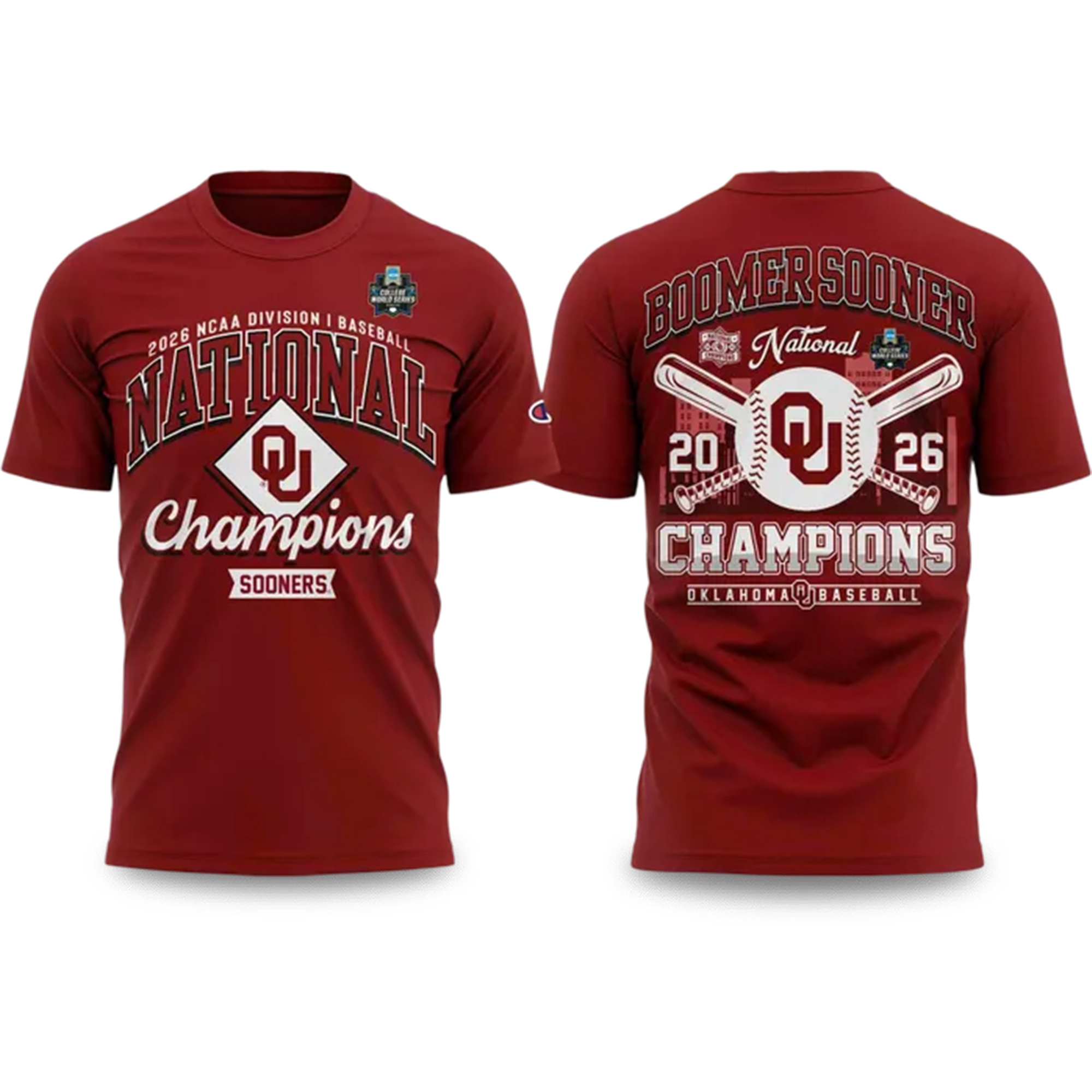 Oklahoma Sooners 2026 College World Series Champions Locker Room Shirt Oklahoma Sooners 2026 College World Series Champions Locker Room Shirt