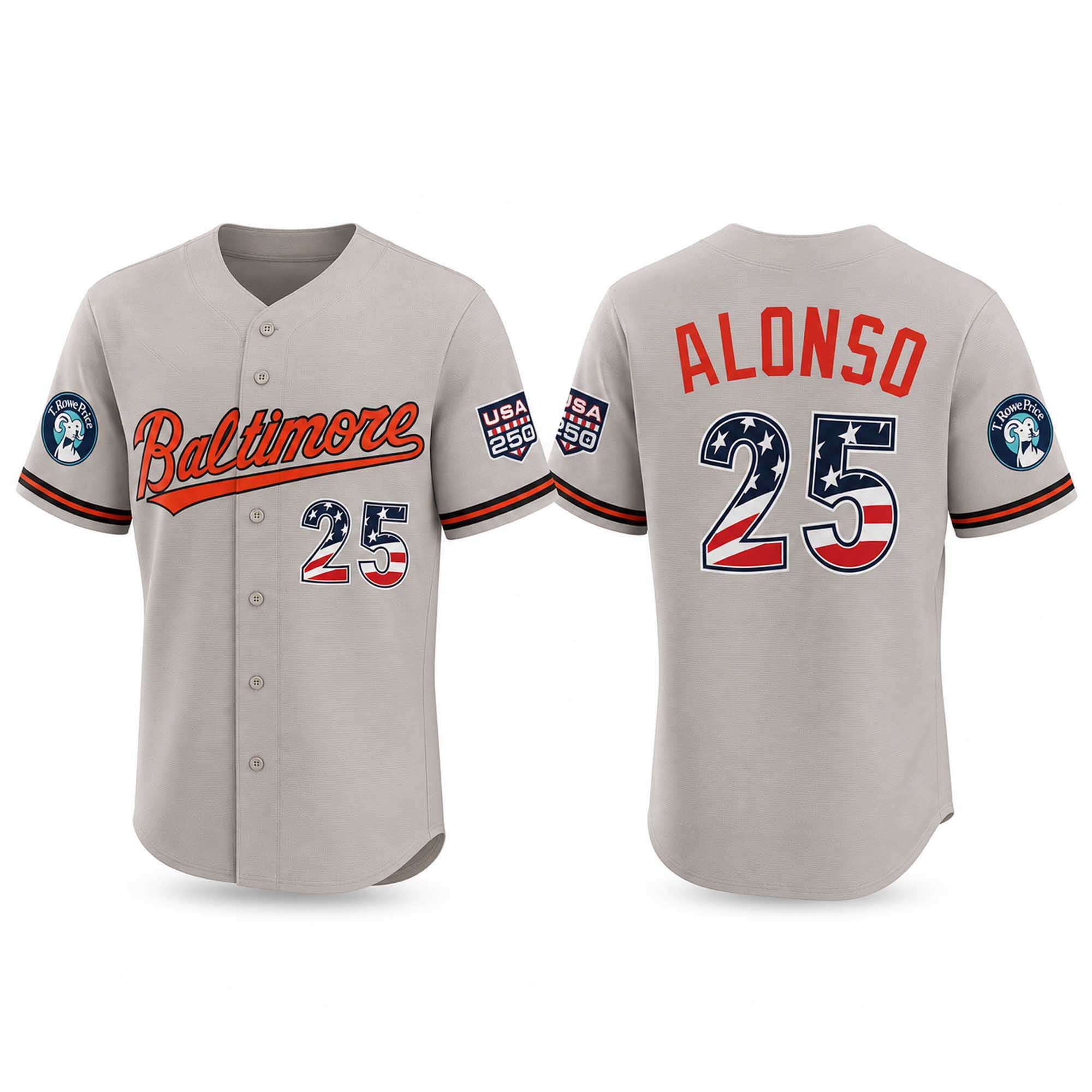 Orioles Alonso 4th of July Jerseys (3) Orioles Alonso 4th of July Jerseys (3)